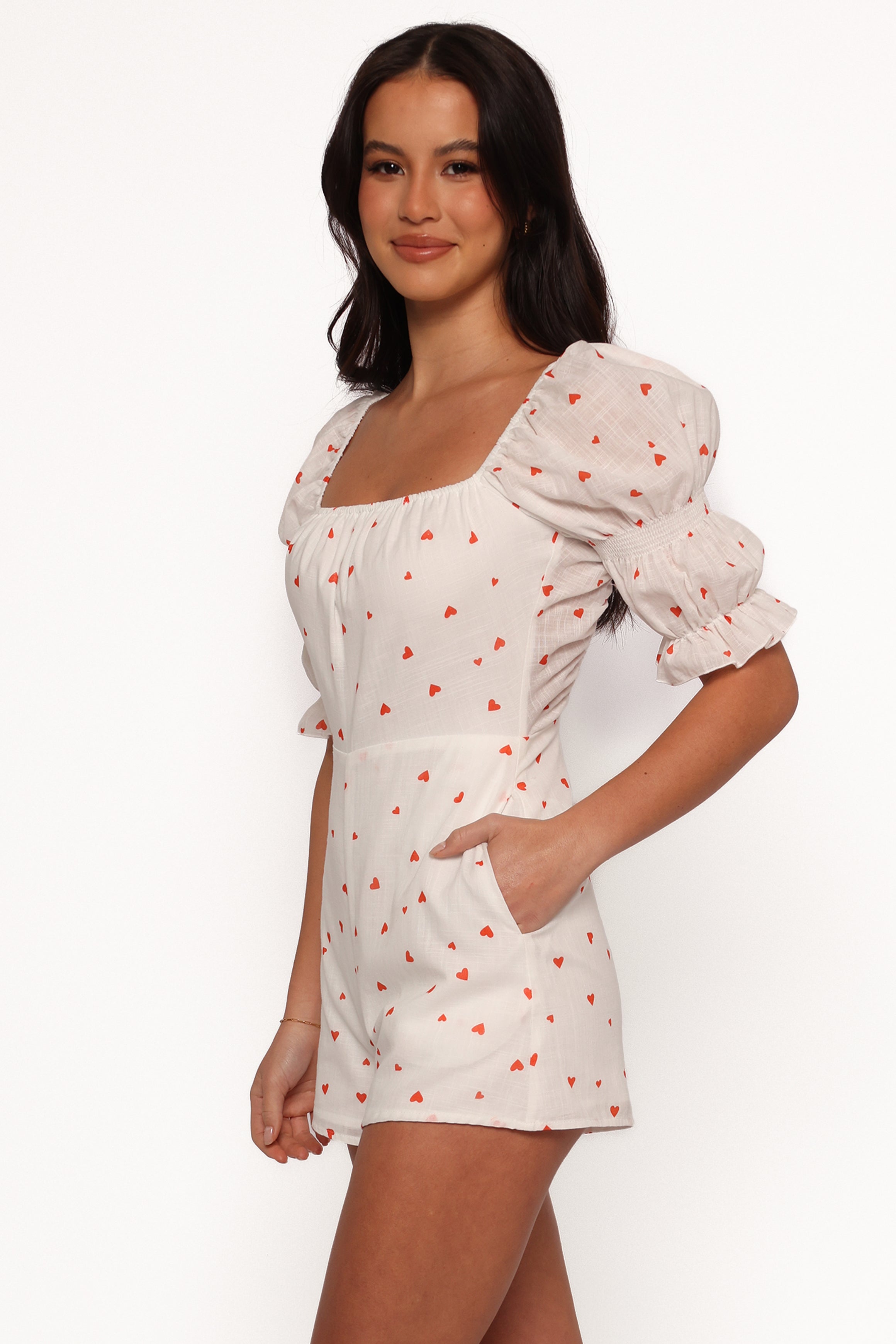 Emerson Playsuit - Ditsy Heart
