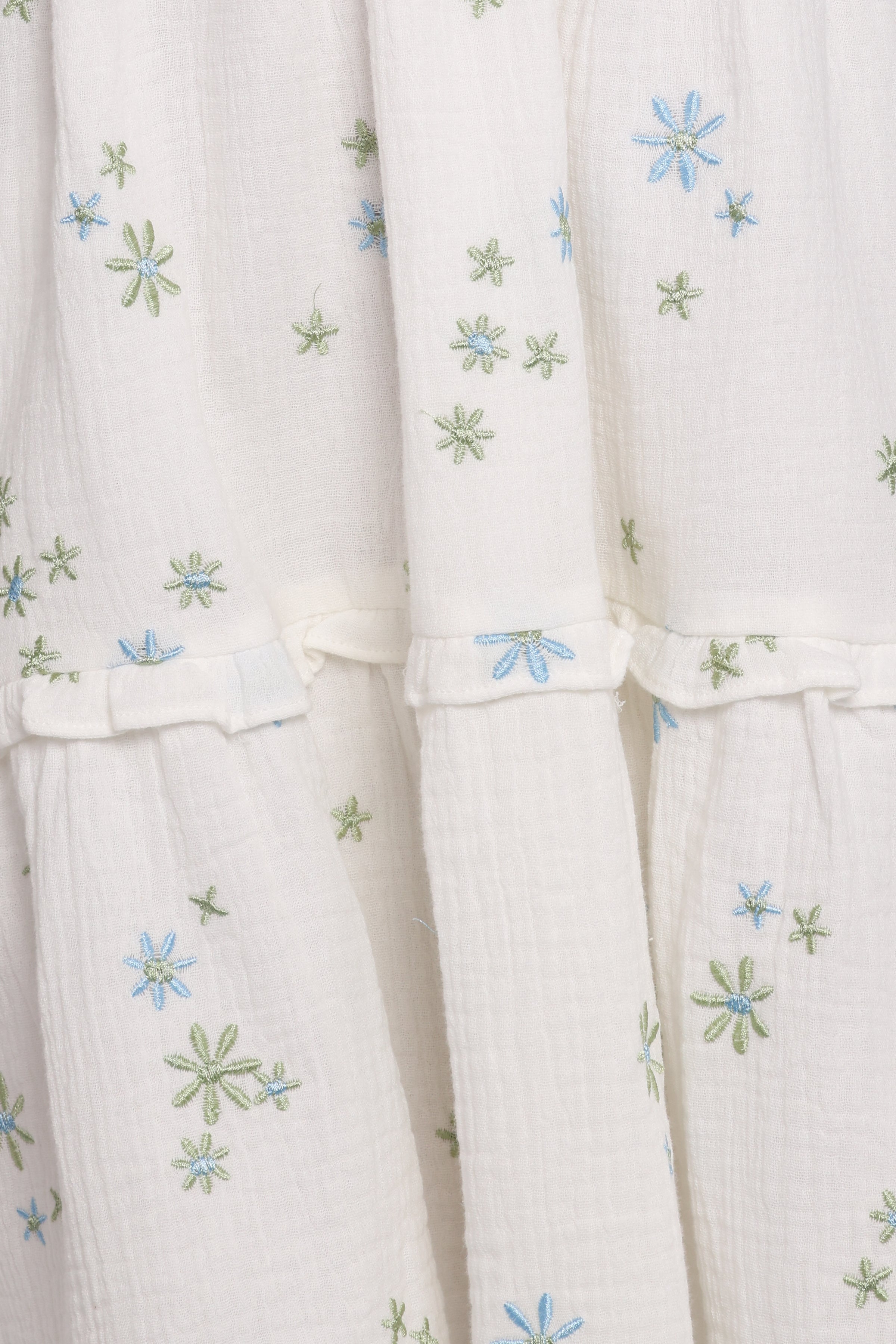 Erica Mini Dress - White Floral