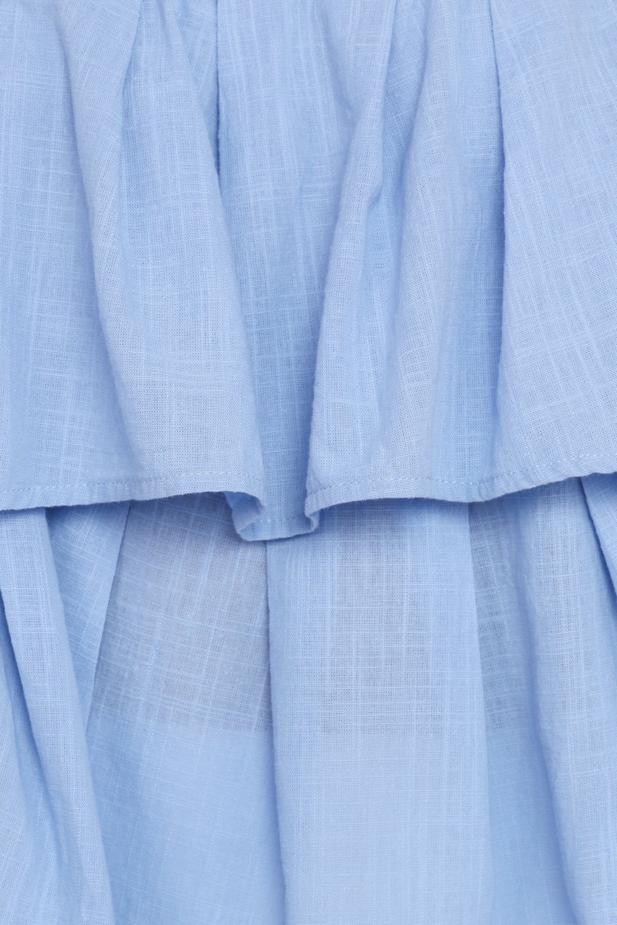 Ethan Tiered Woven Top - Blue