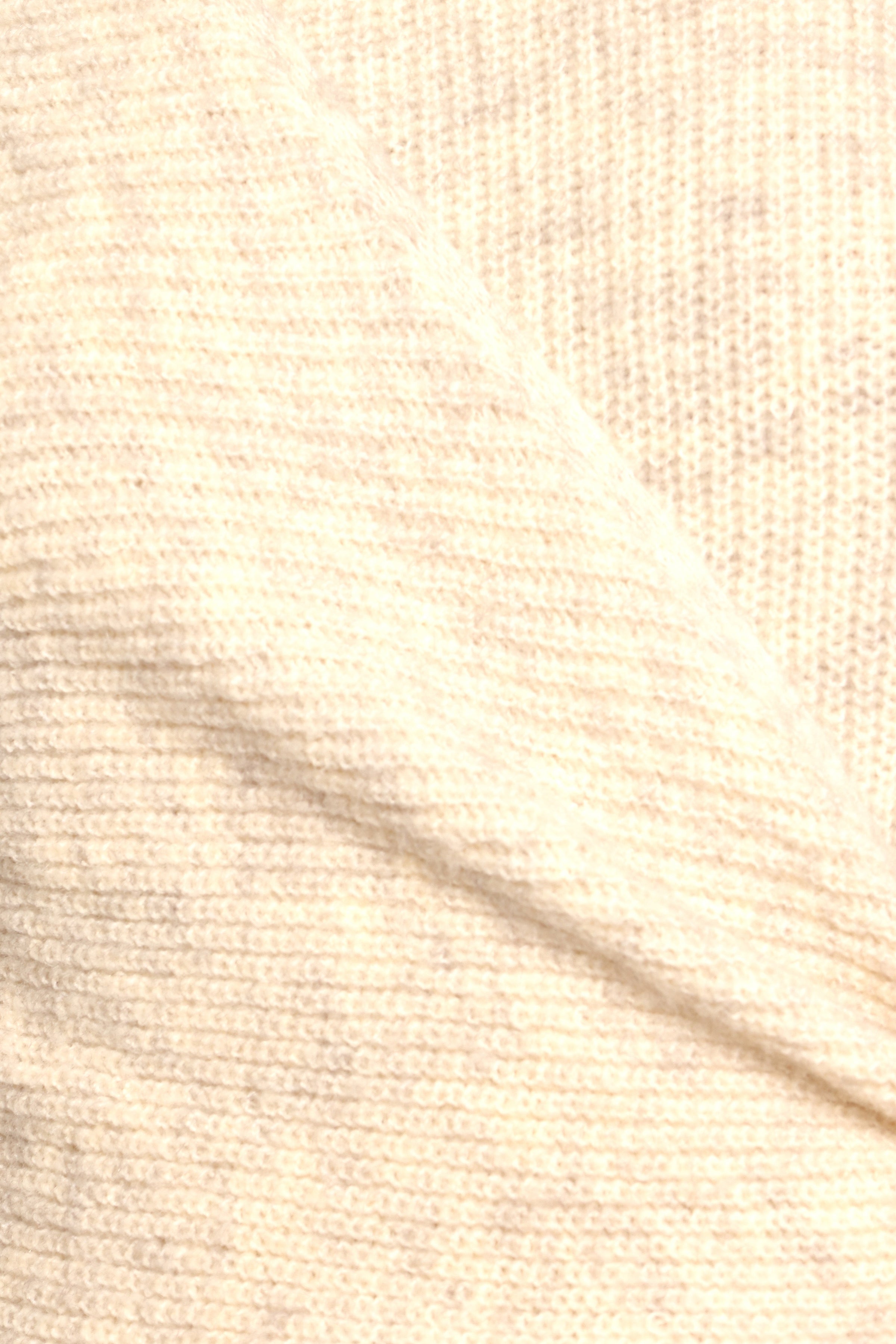 Ettie Wrap Side Tie Knit Sweater - Oatmeal