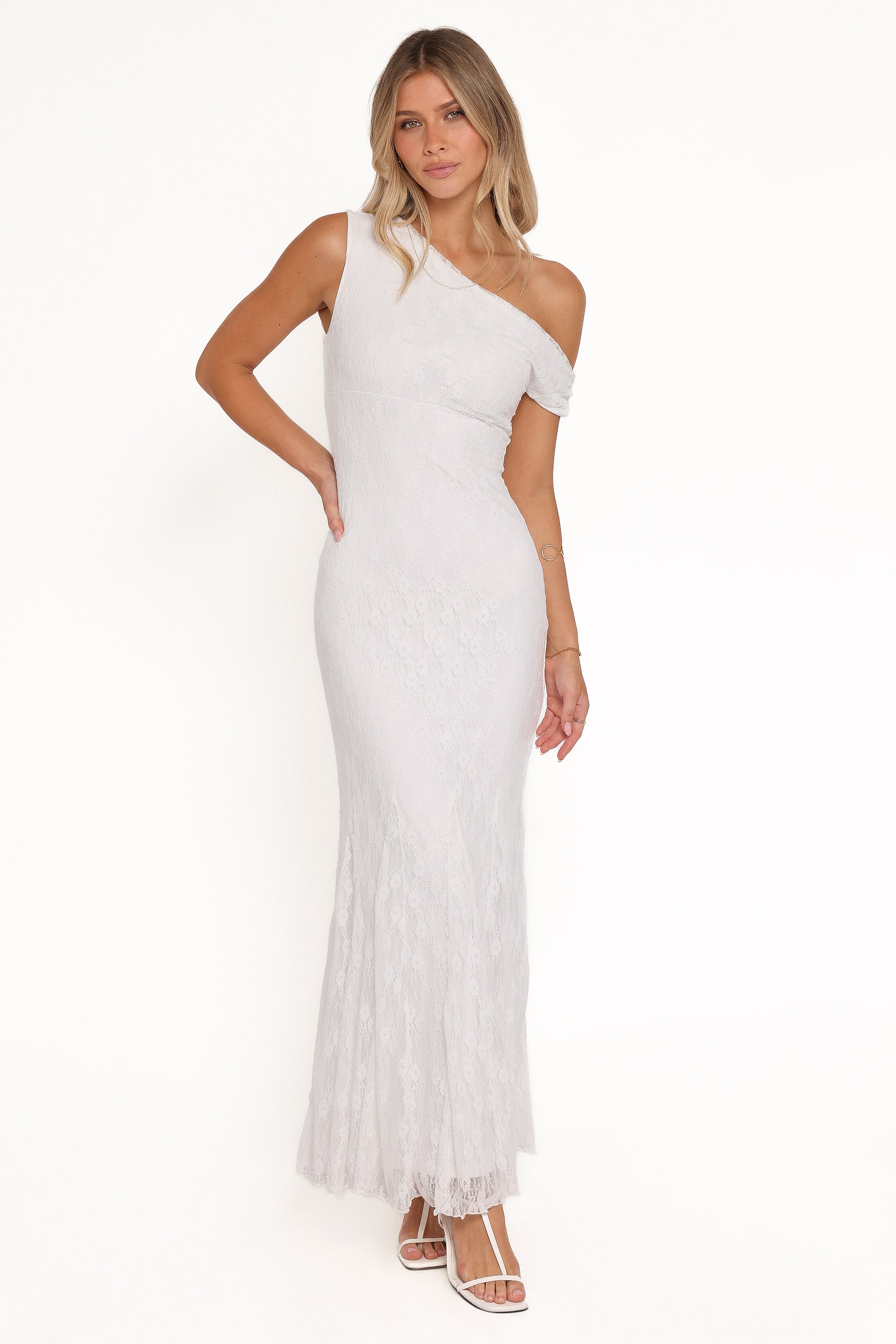 Evelon Off Shoulder Maxi Dress - White