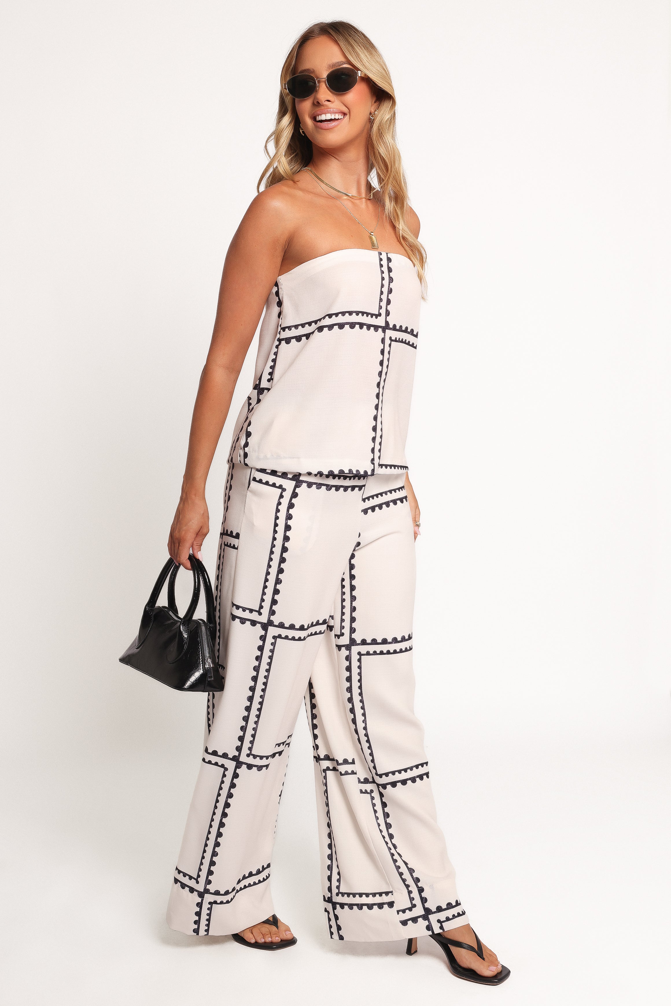 Ezra Pant Set - White