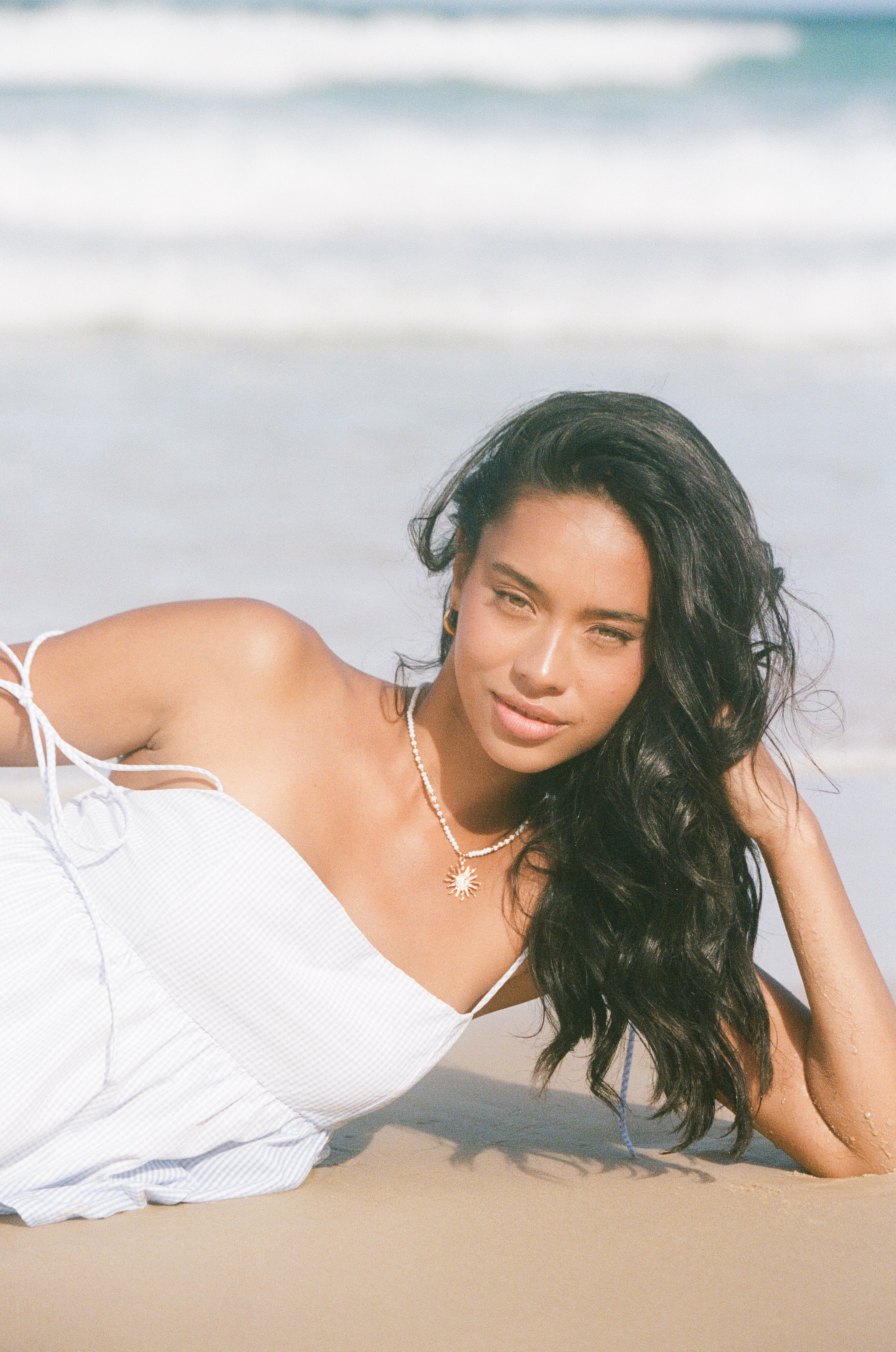 Zephyra Baby Doll Top - Blue Gingham