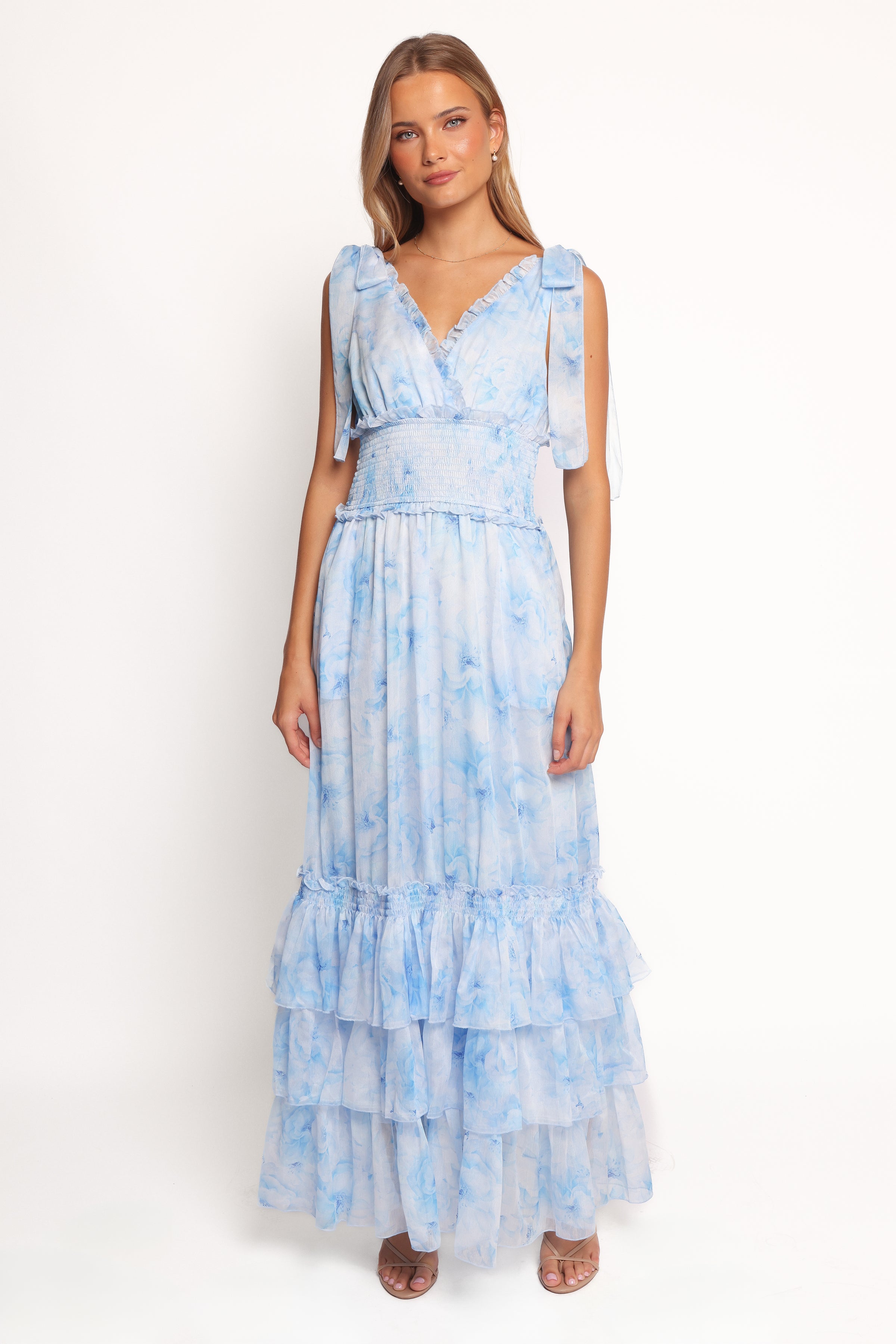Fionna Maxi Dress - Blue Floral