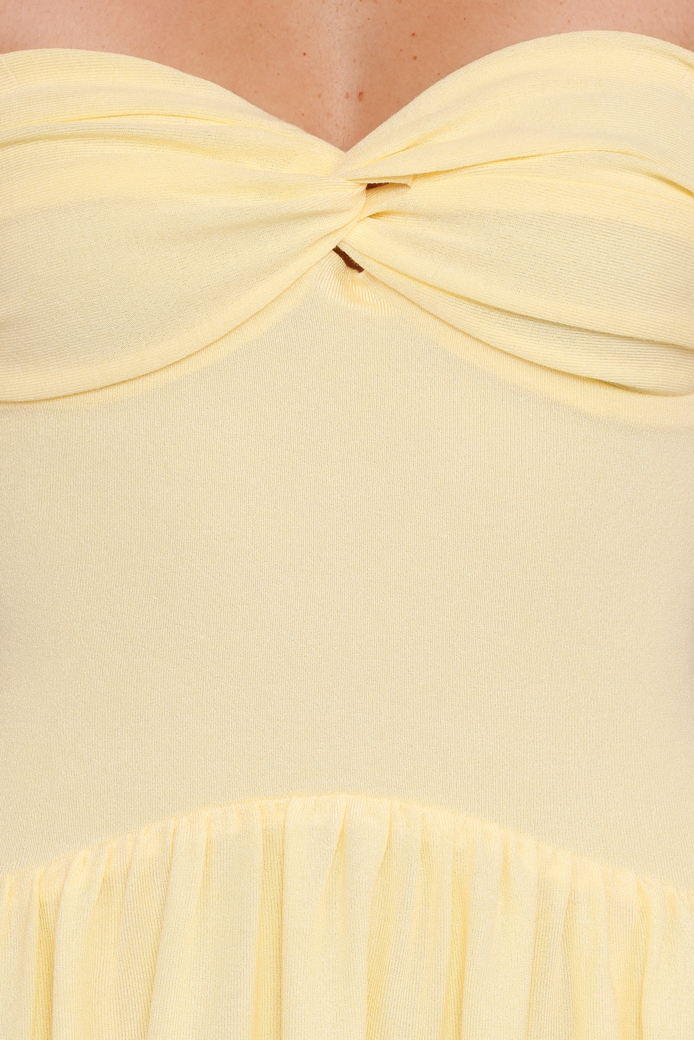 Flaxton Midi Dress - Butter Yellow