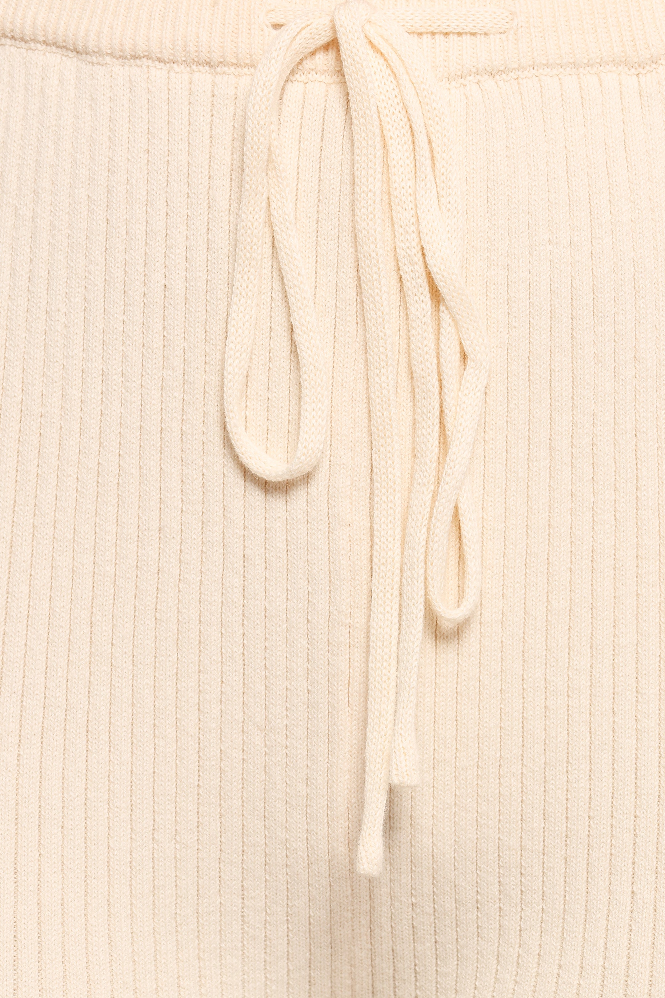 Beeba Ribbed Knit Pants - Cream