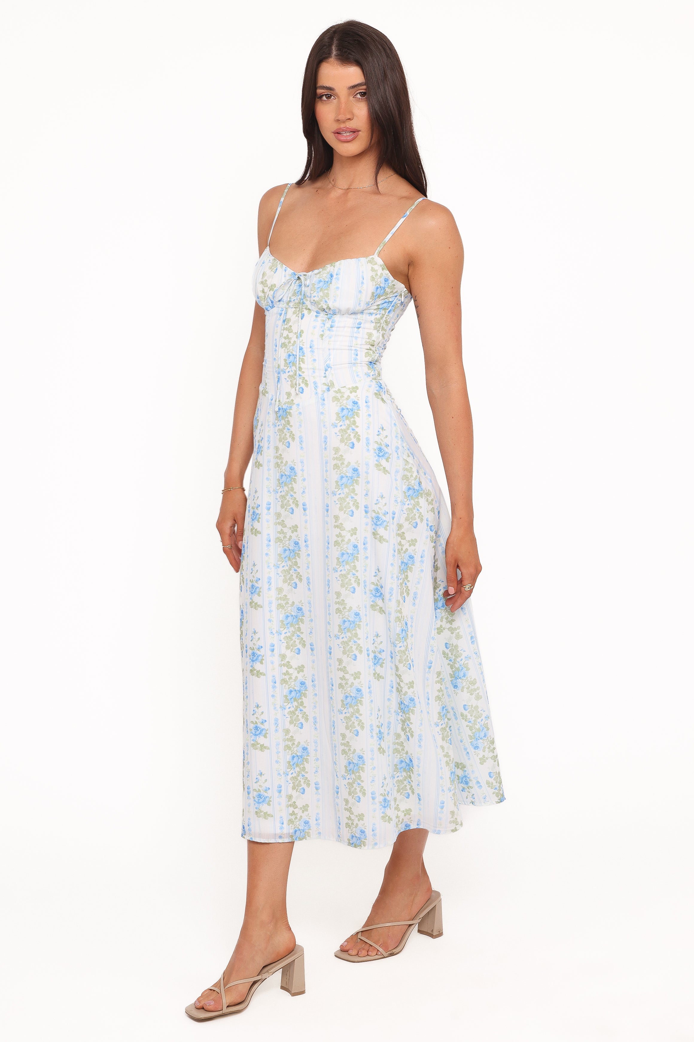 Florencia Midi Dress - Blue Floral