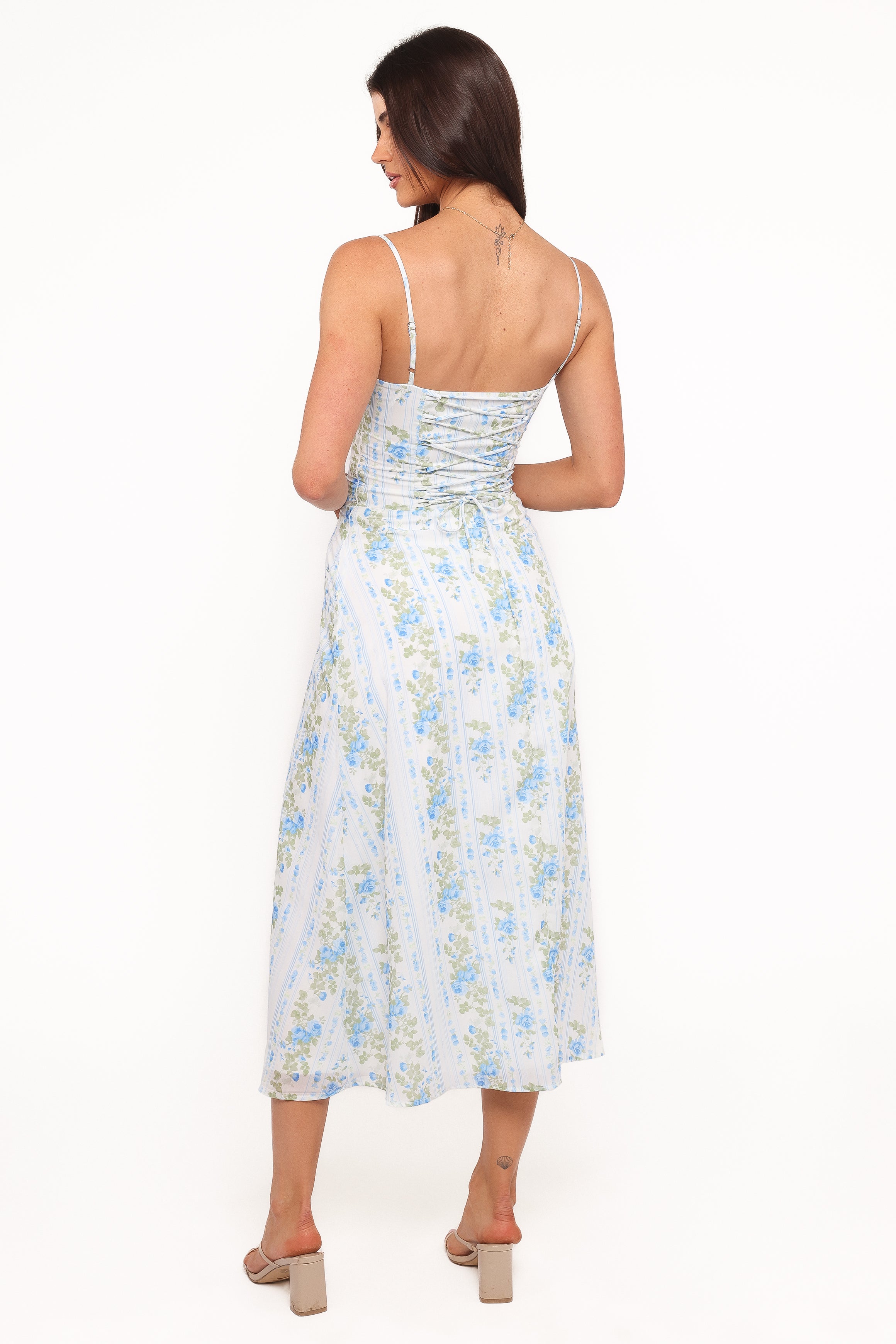 Florencia Midi Dress - Blue Floral