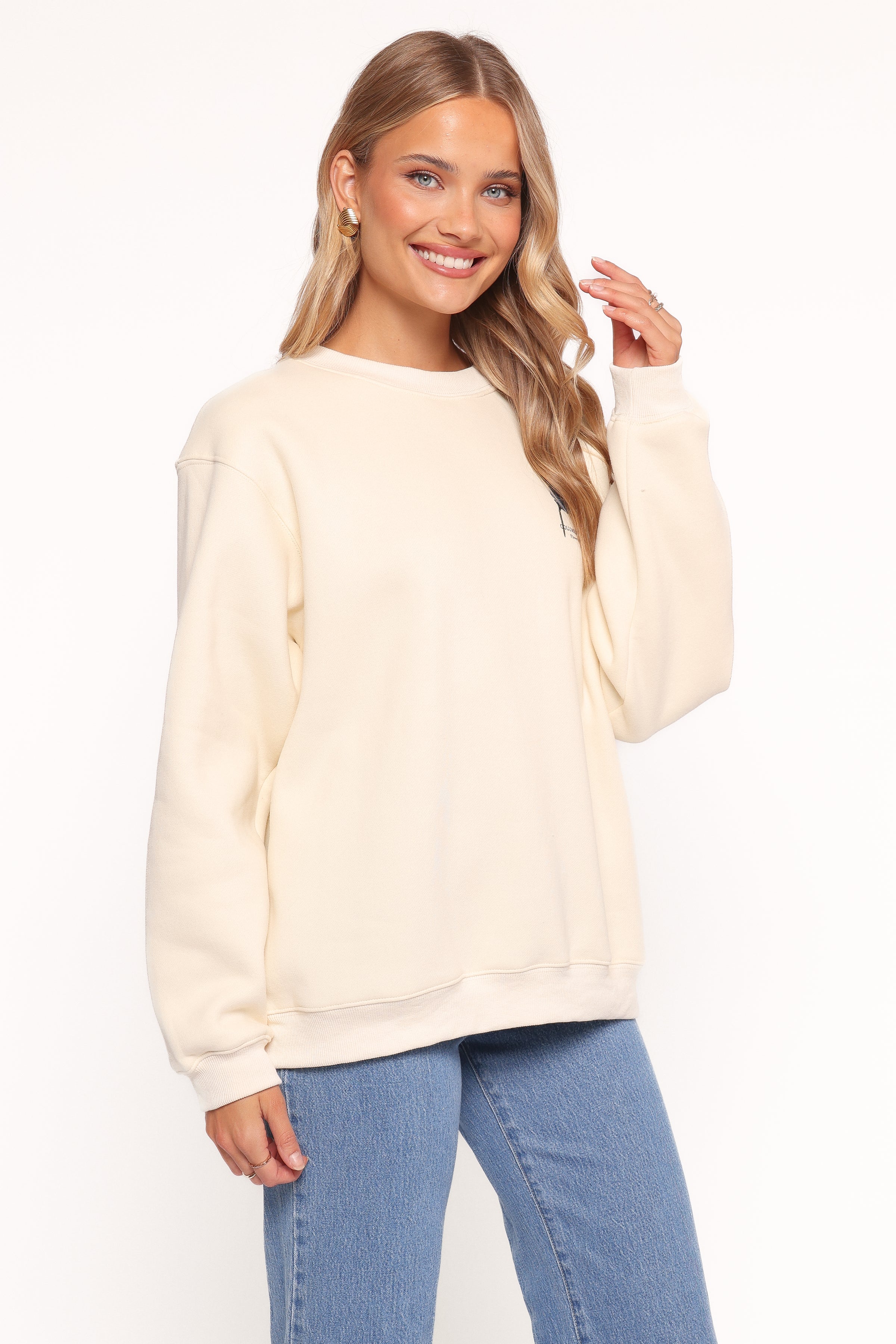 Flower Market Sweatshirt - Cream