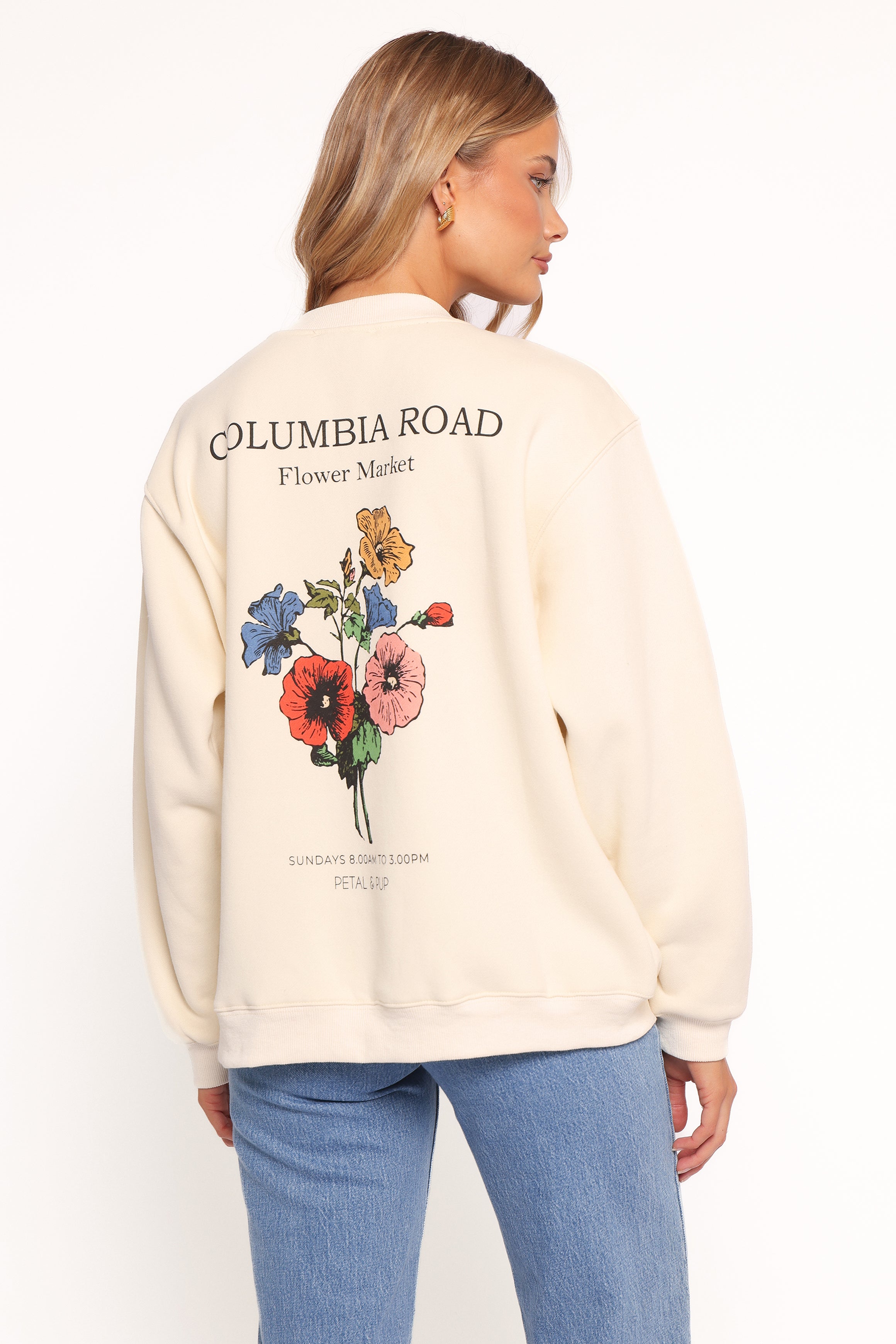 Flower Market Sweatshirt - Cream