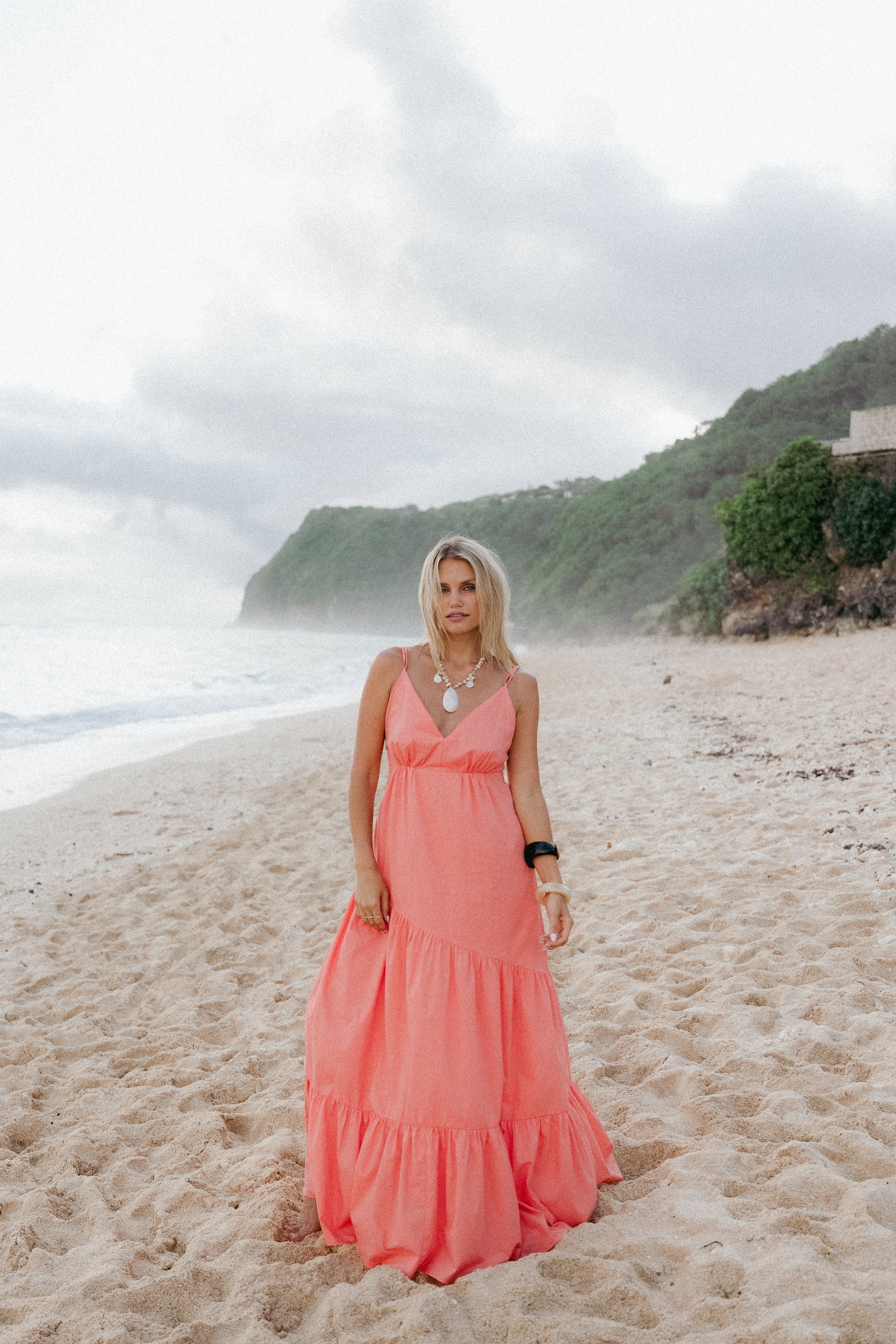 Forbes Maxi Dress - Coral