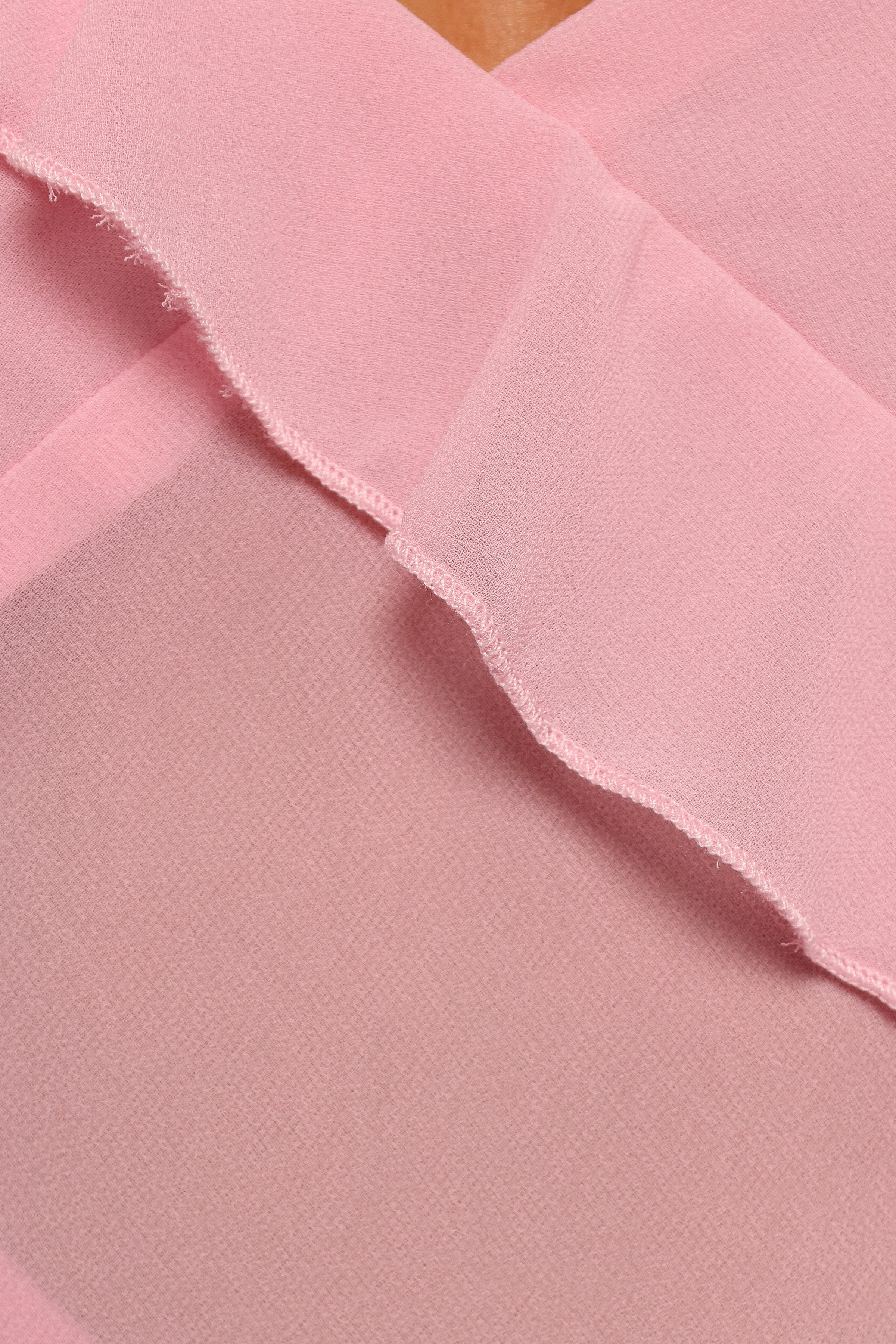 Gabrielle Ruffle Top - Pale Pink