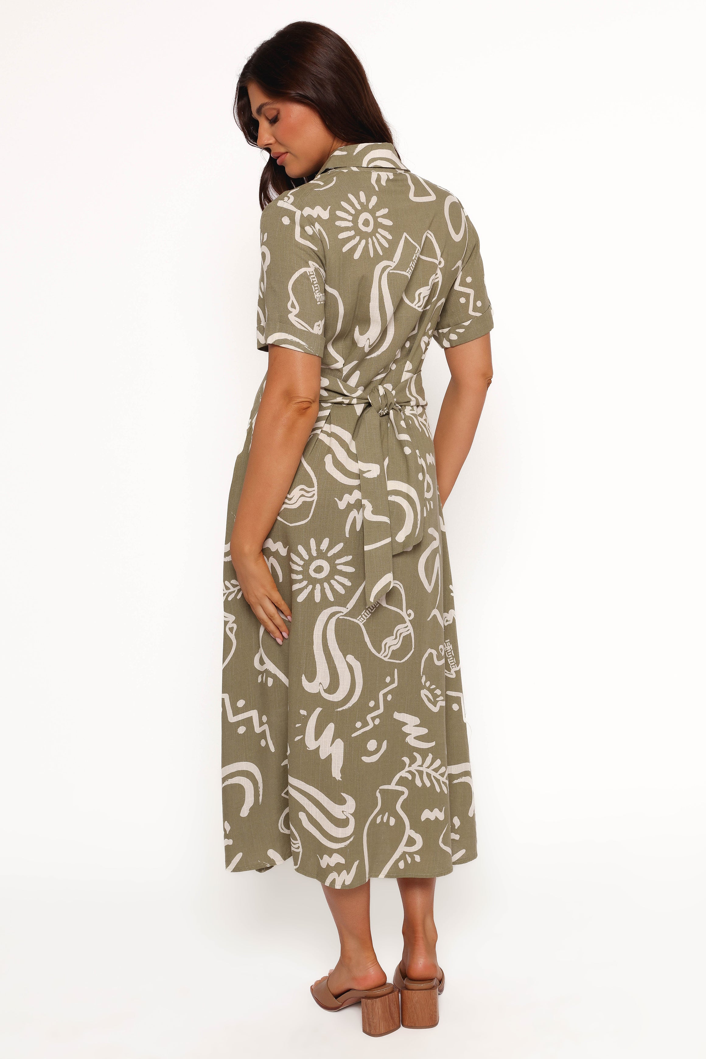 Gail Midi Dress - Sage