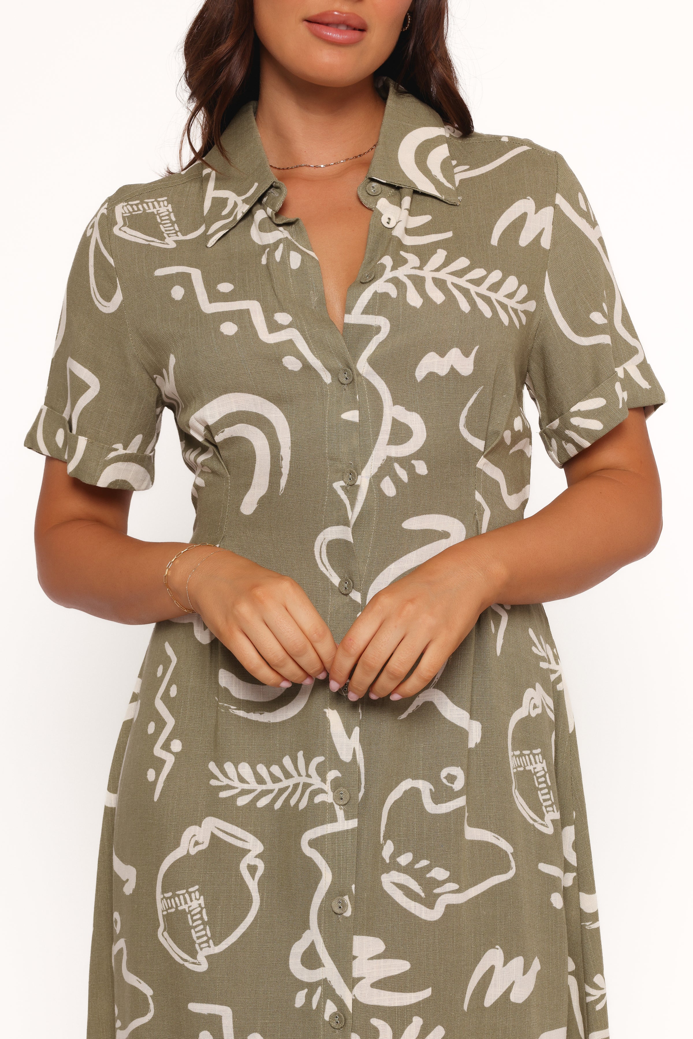 Gail Midi Dress - Sage