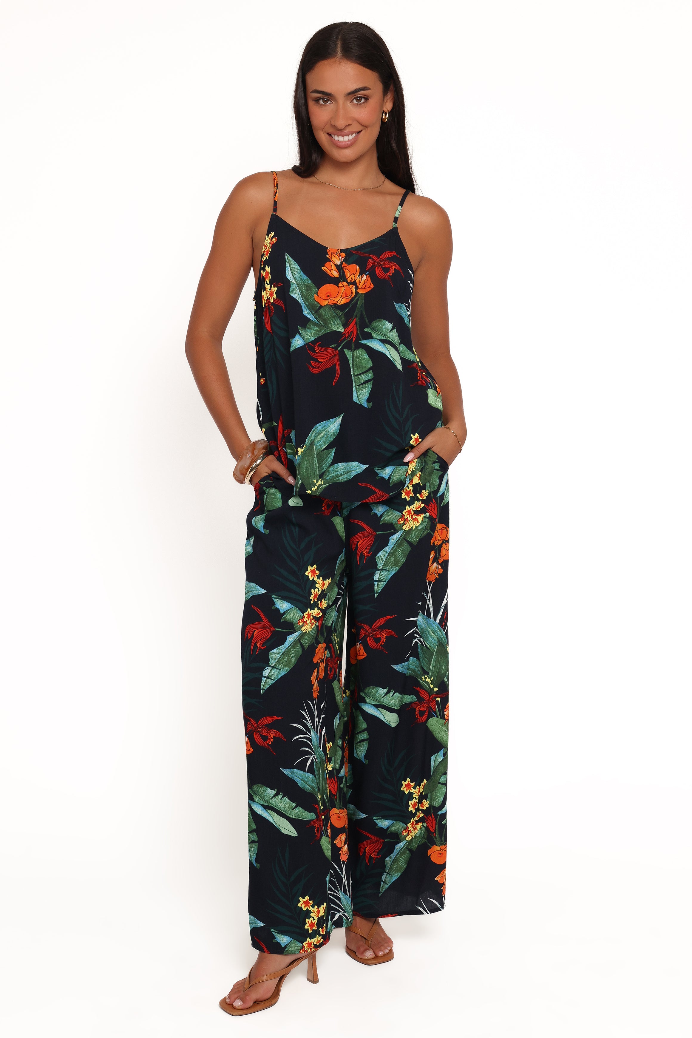 Ginny Pant Set - Blue Floral