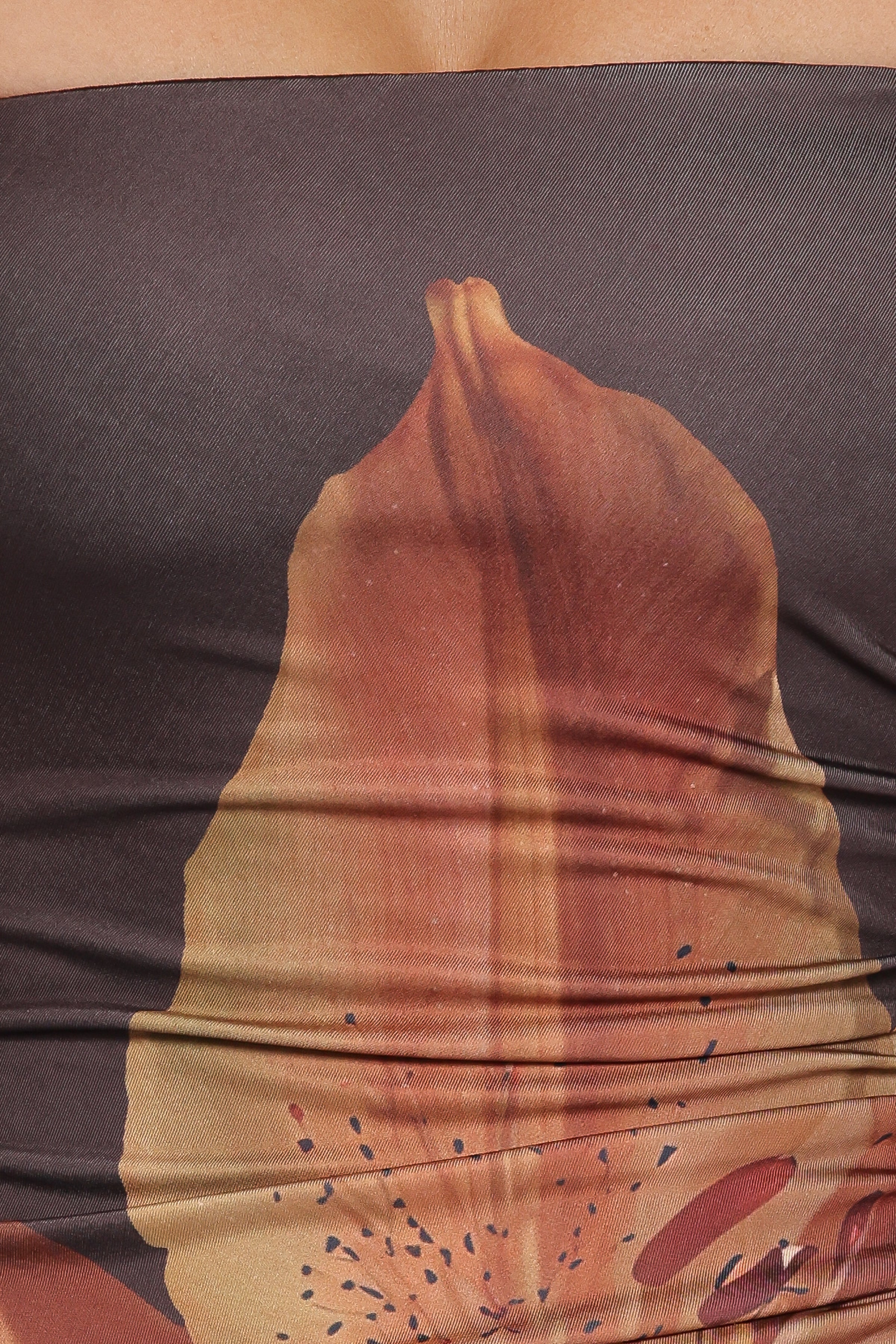 Ginny Strapless Maxi Dress - Brown