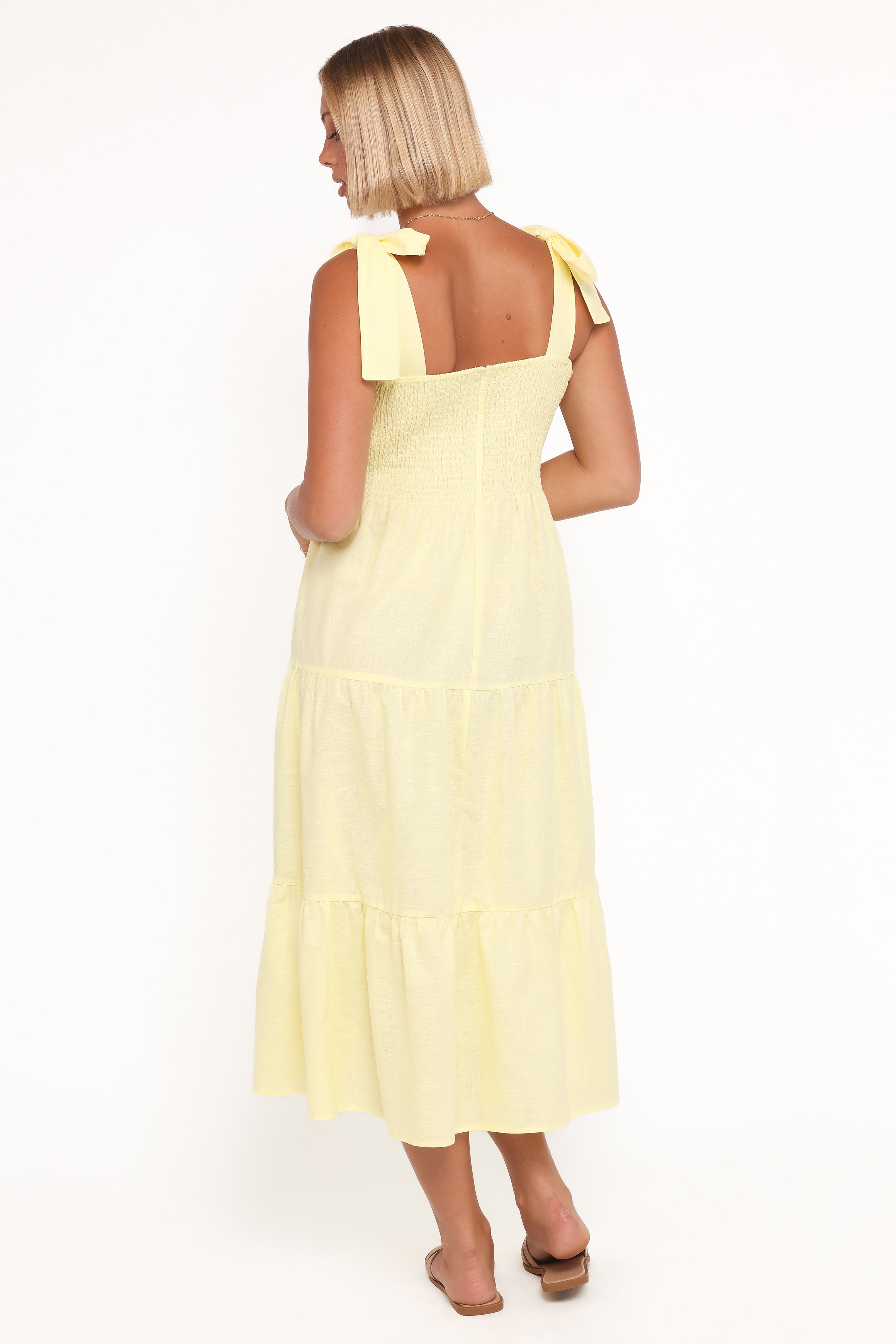 Giorgi Midi Dress - Butter Yellow