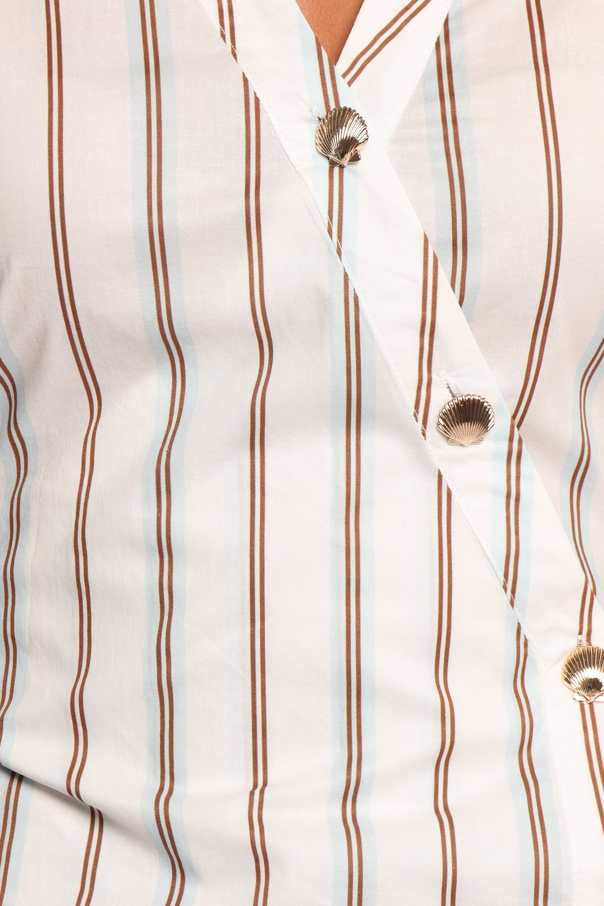 Hayes Mini Dress - Blue Stripe