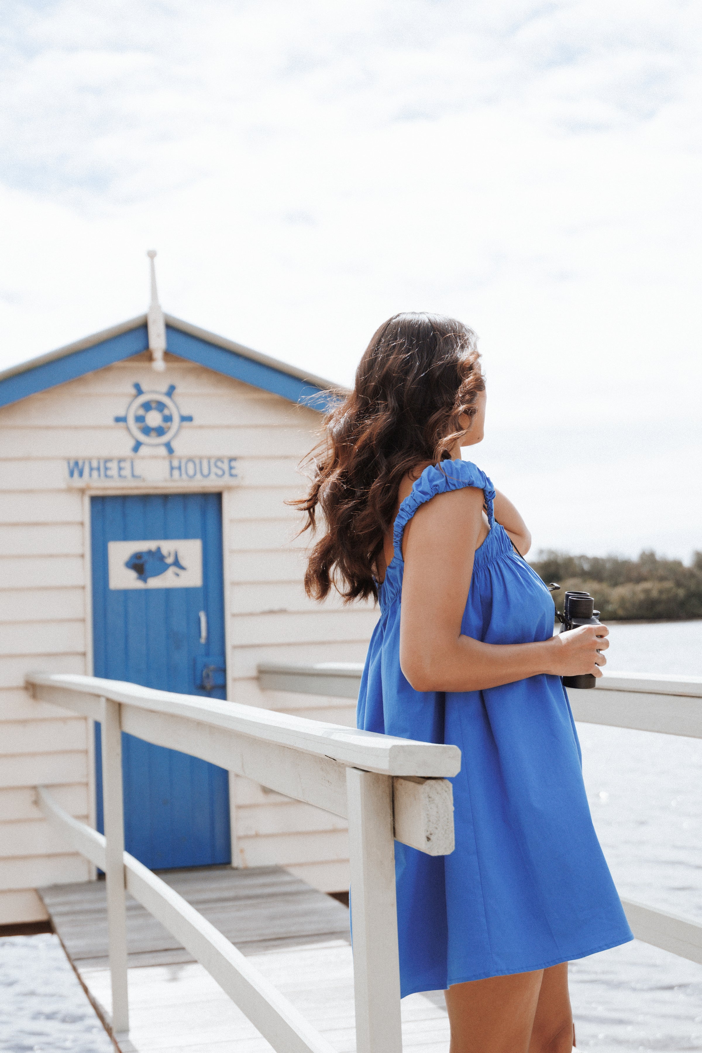 Helia Mini Dress - Cobalt Blue