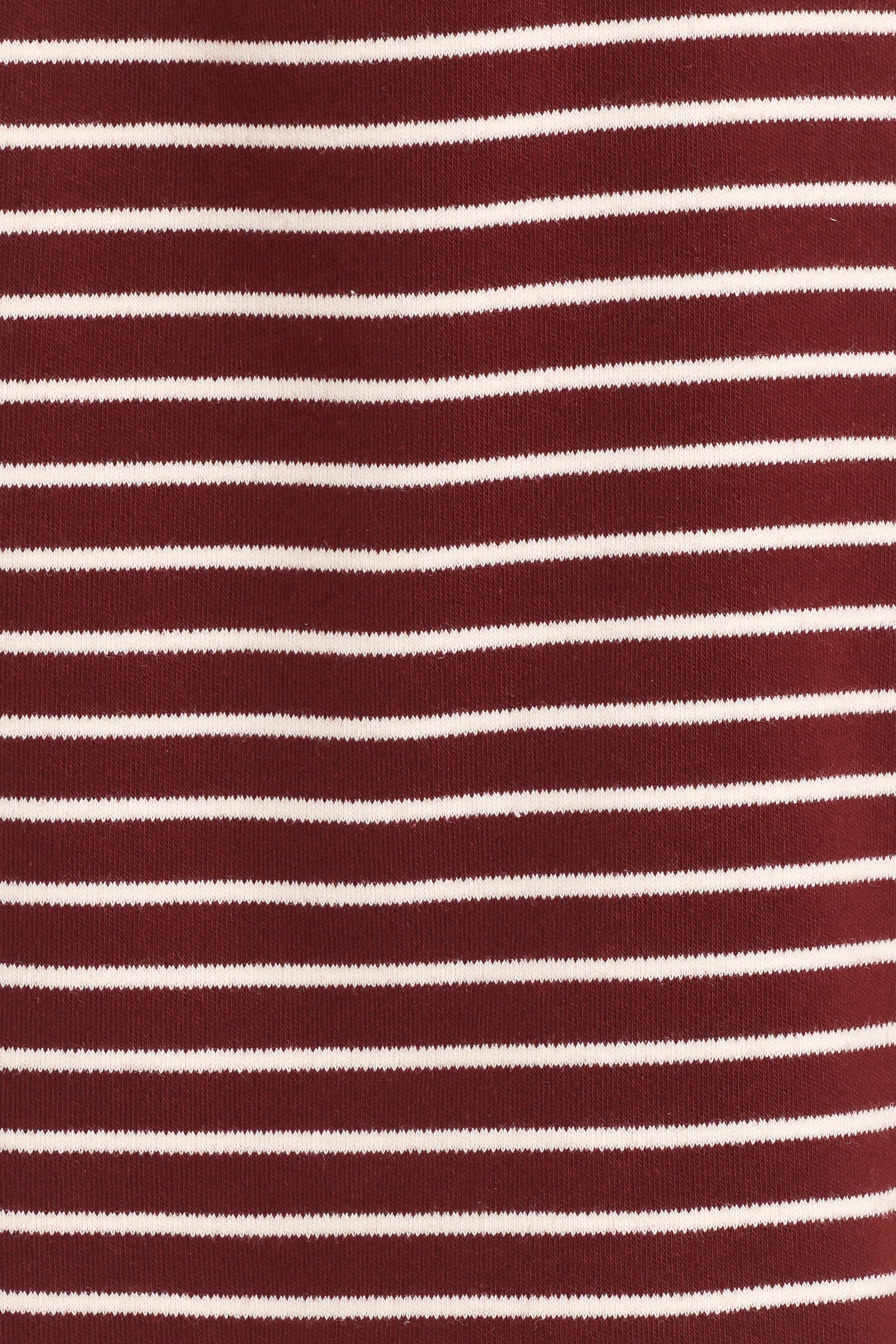 Hellen Stripe Short Set - Burgundy Cream Stripe