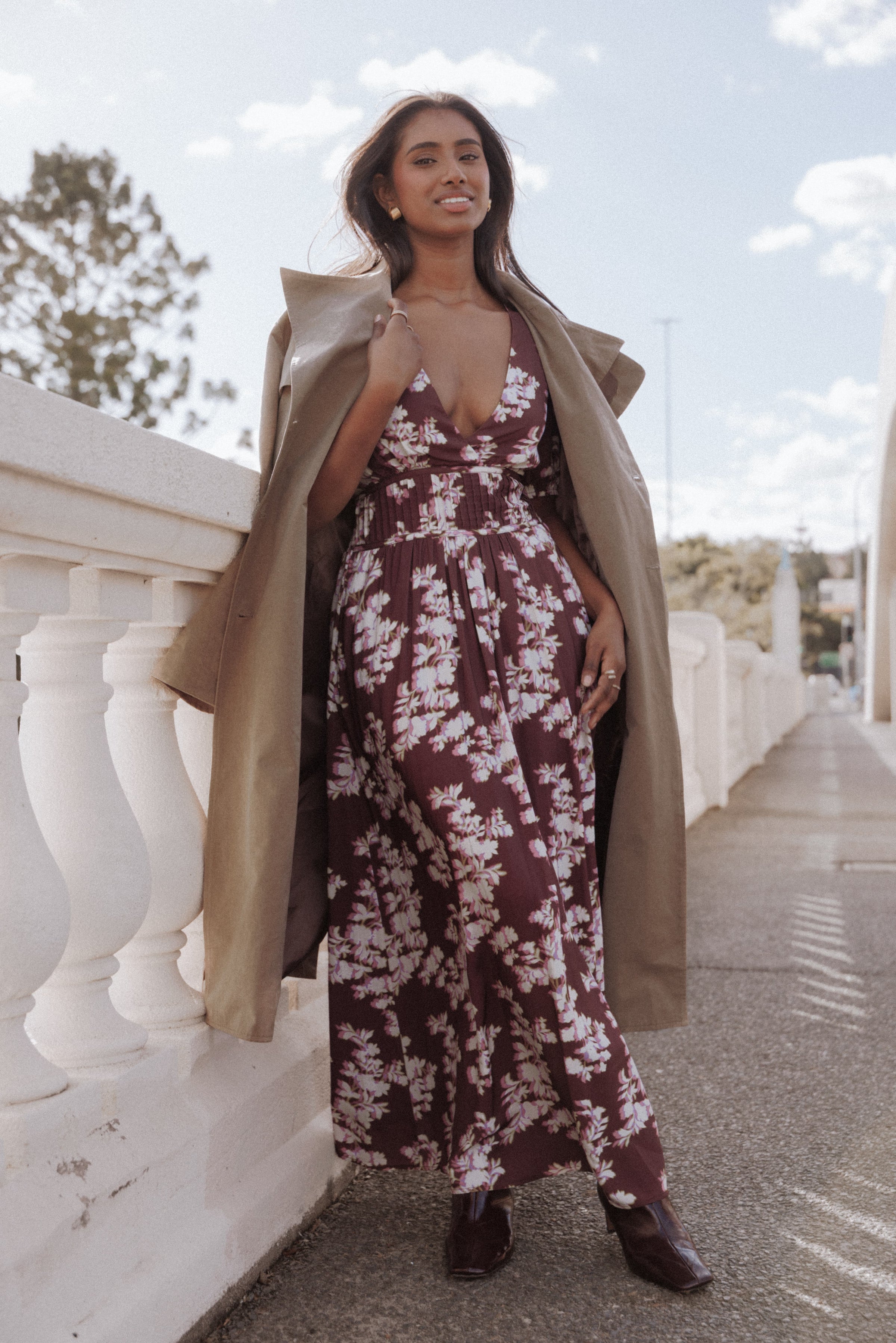 Henny Maxi Dress - Pink Rum Floral