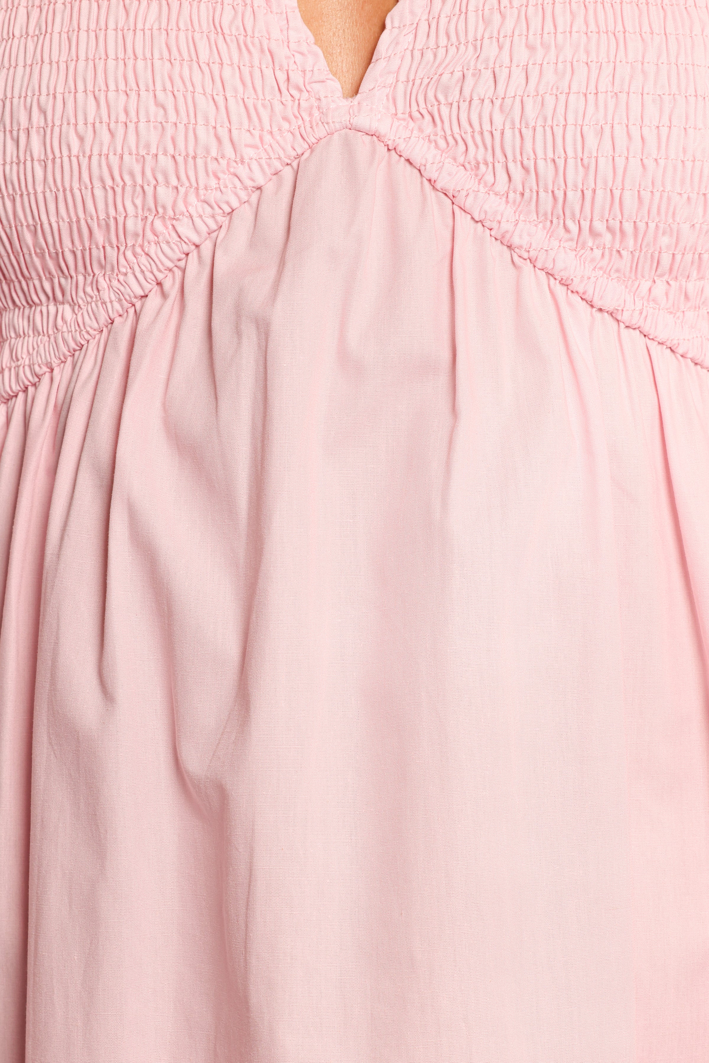 Ilyana Long Sleeve Maxi Dress - Pink