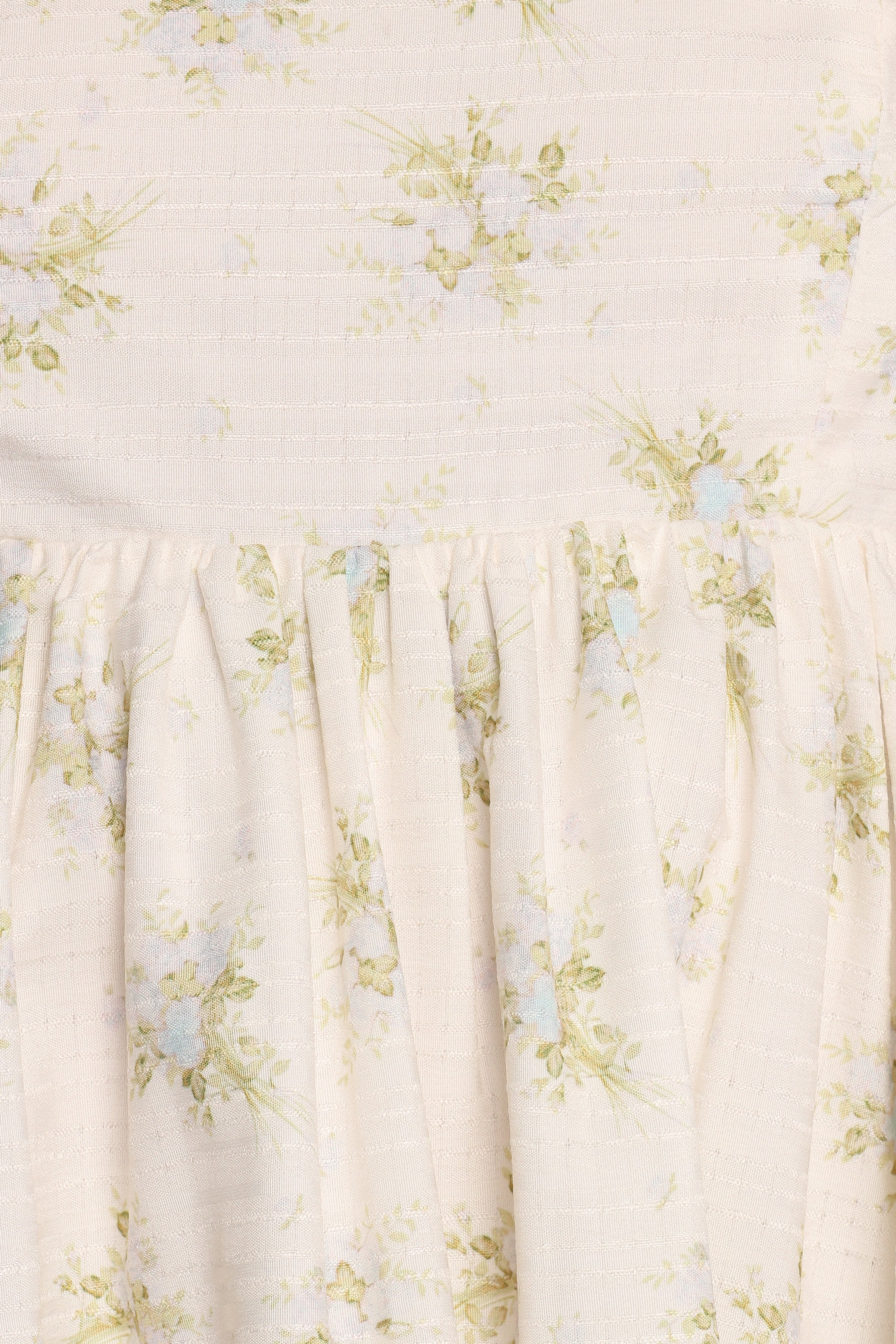 Indira Mini Dress - Ivory Blue Floral