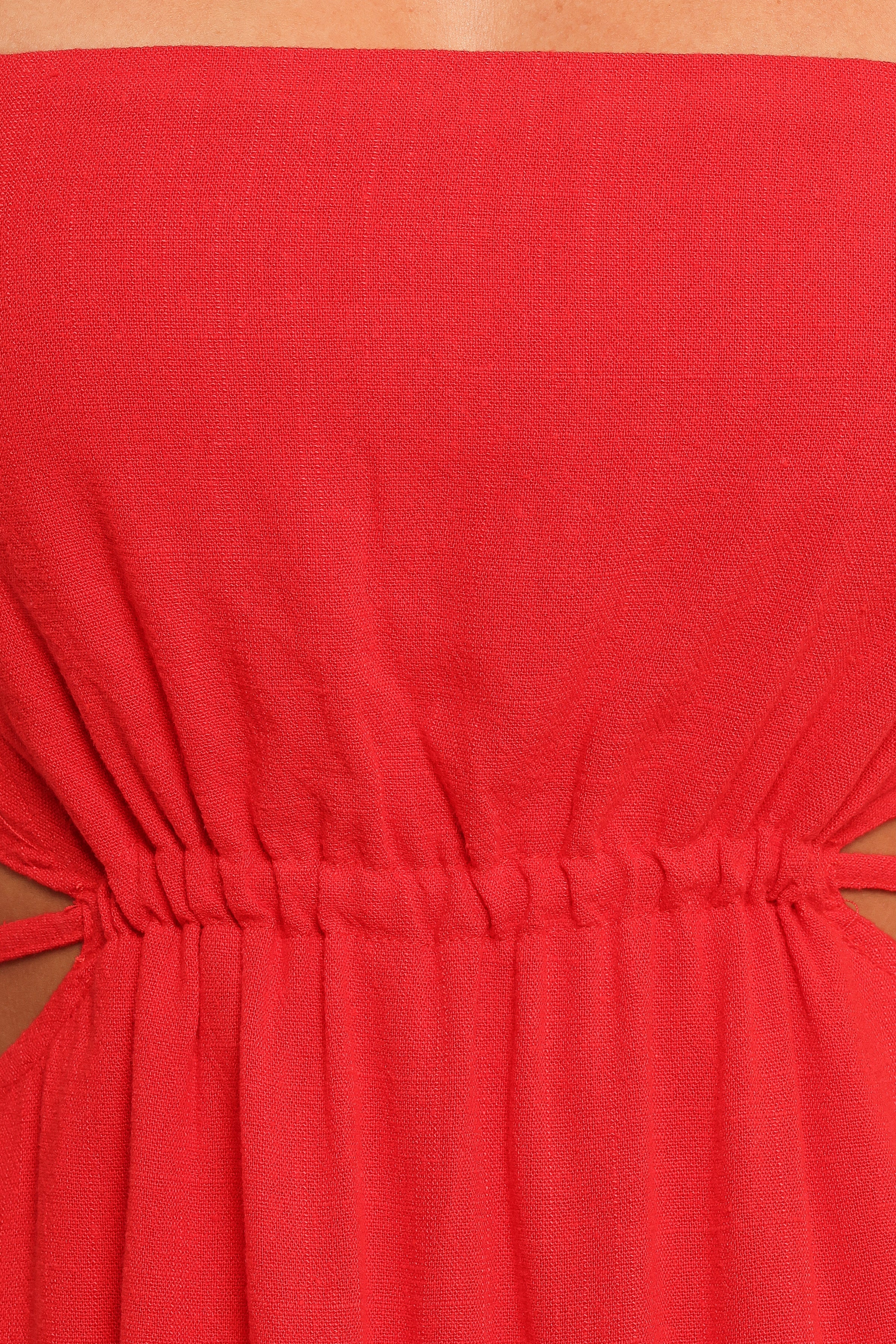 Indra Midi Dress - Red