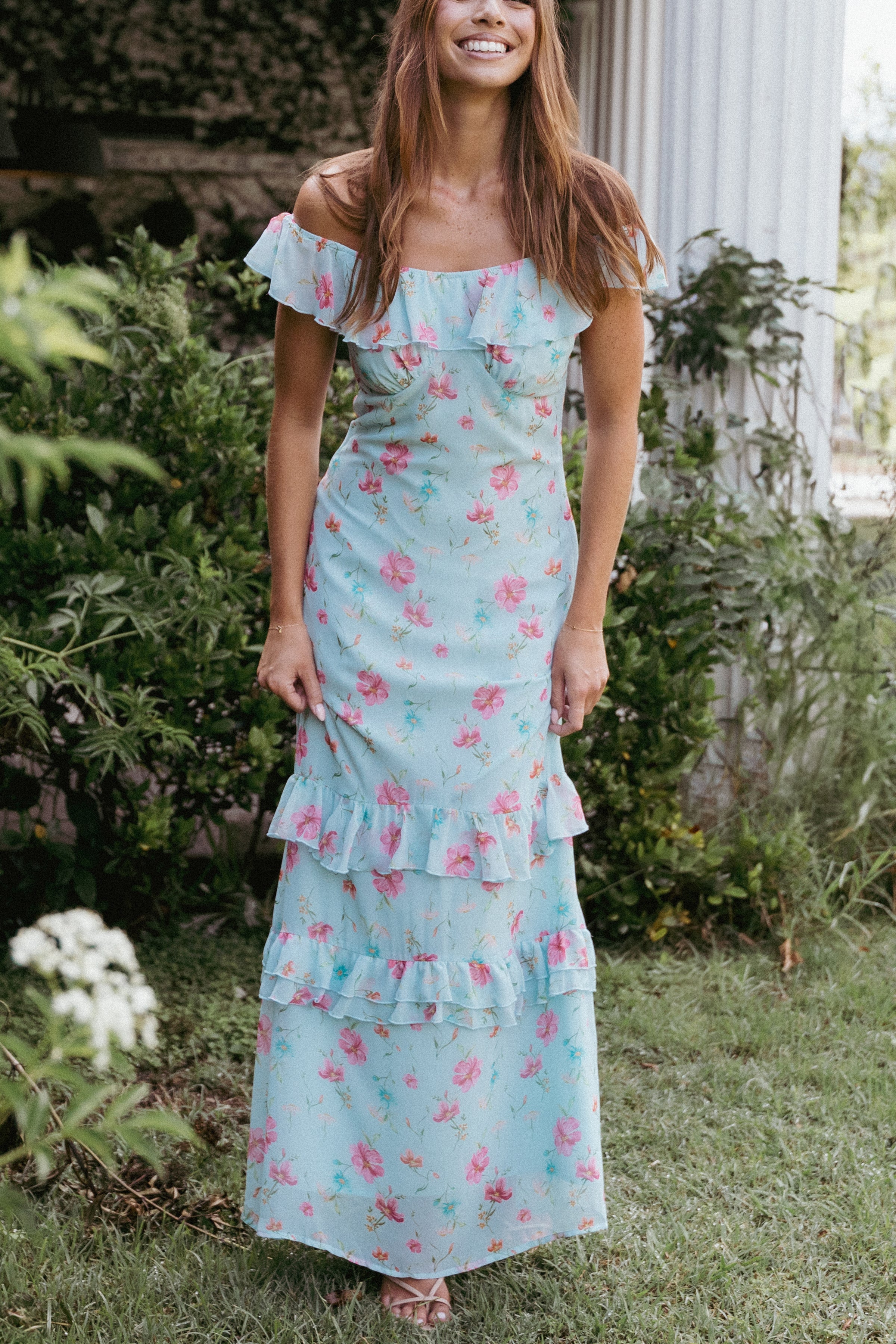 Irelynn Maxi Dress - Blue Floral