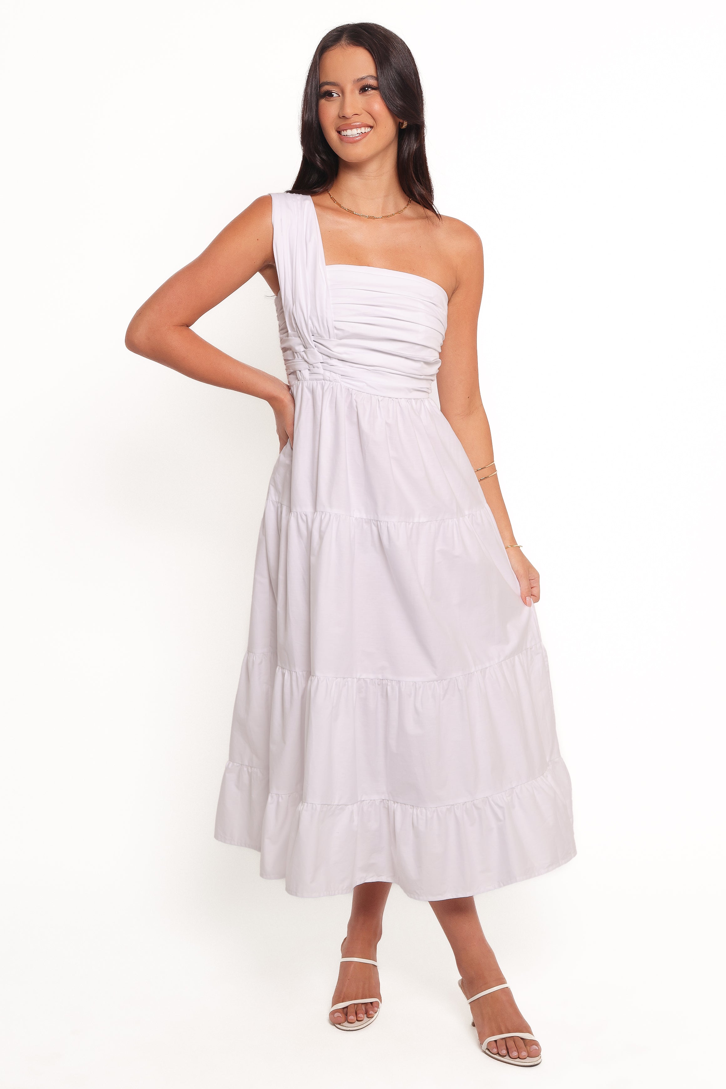 Isabela Midi Dress - White