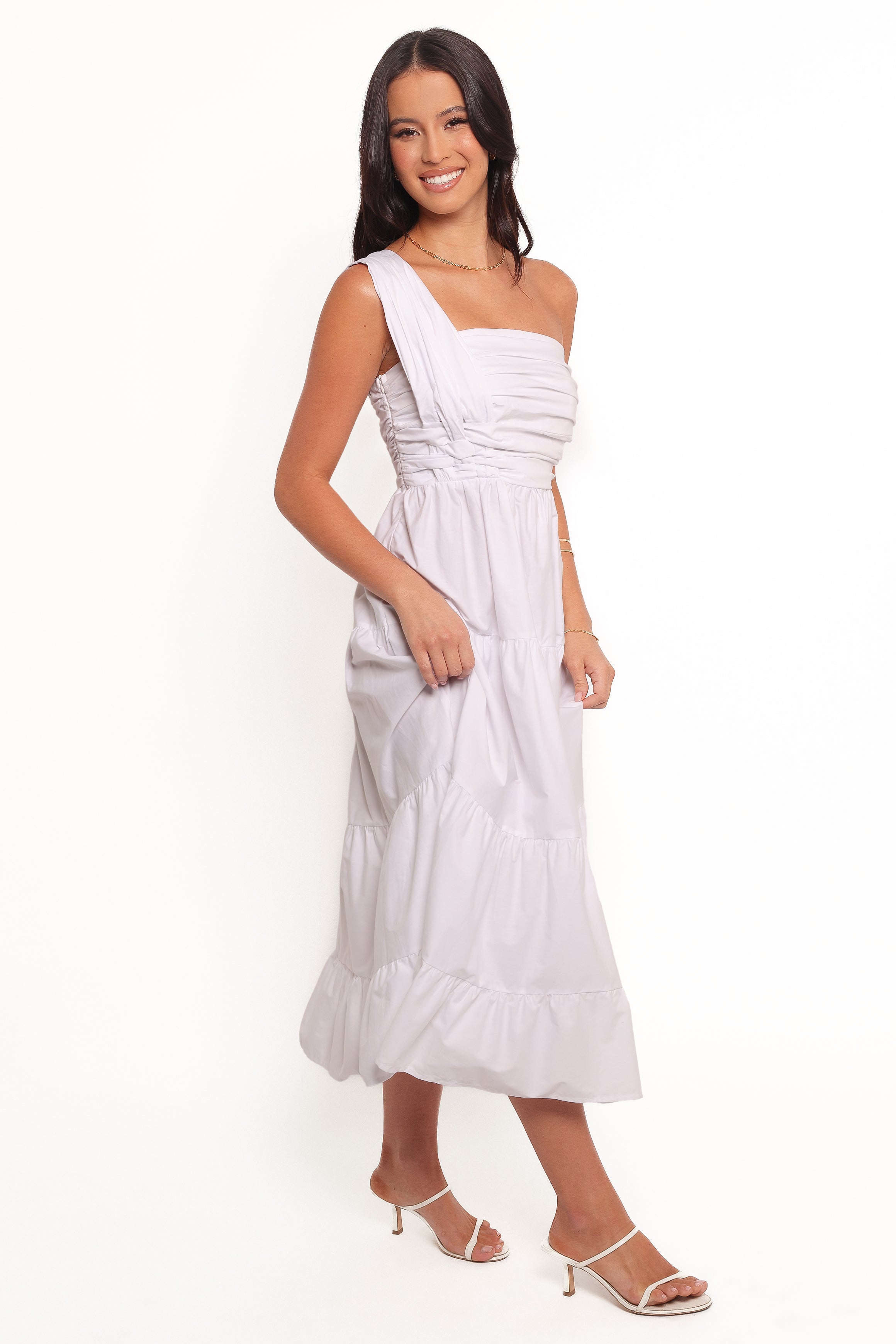 Isabela Midi Dress - White