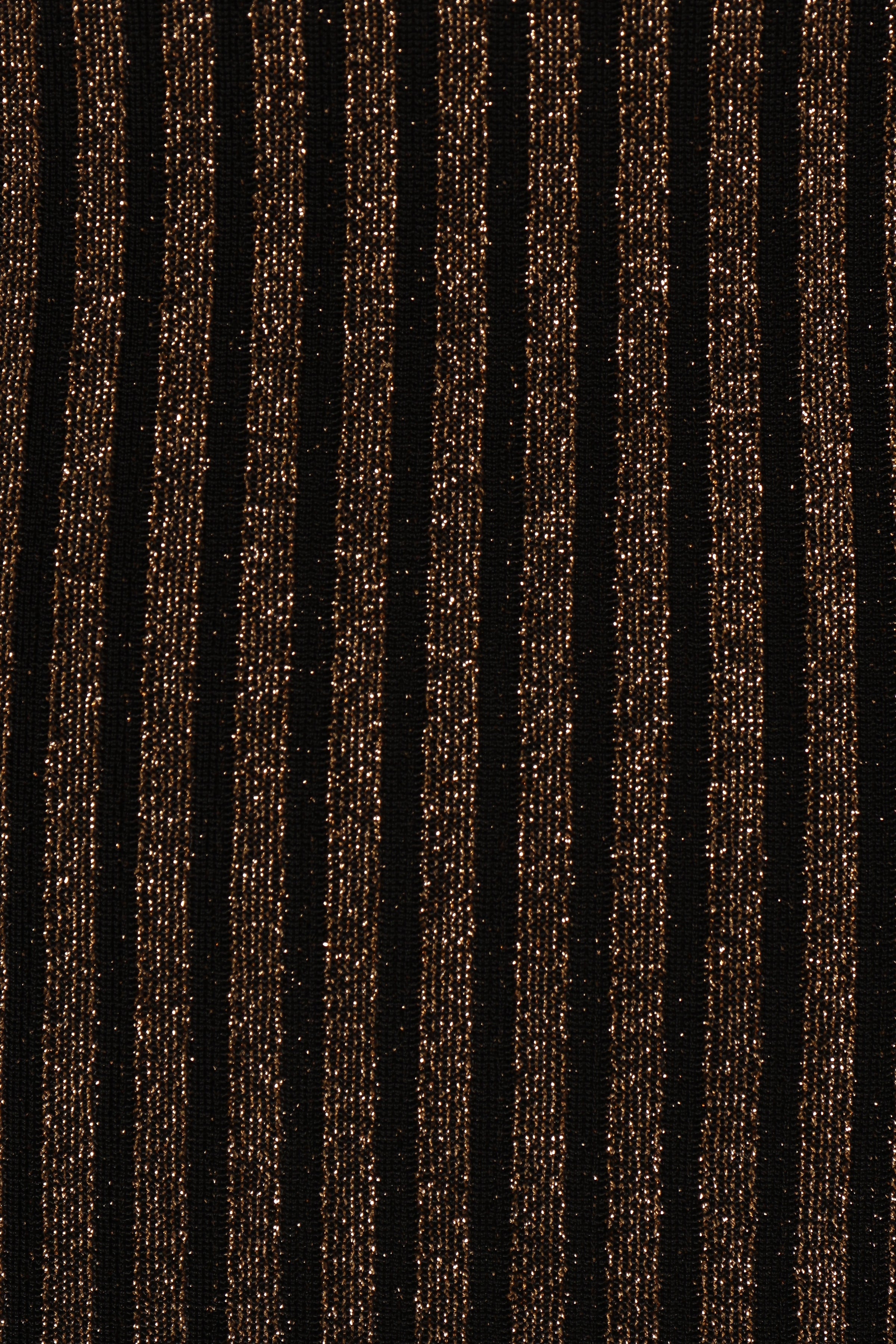 Jemma Midi Dress - Black/Gold