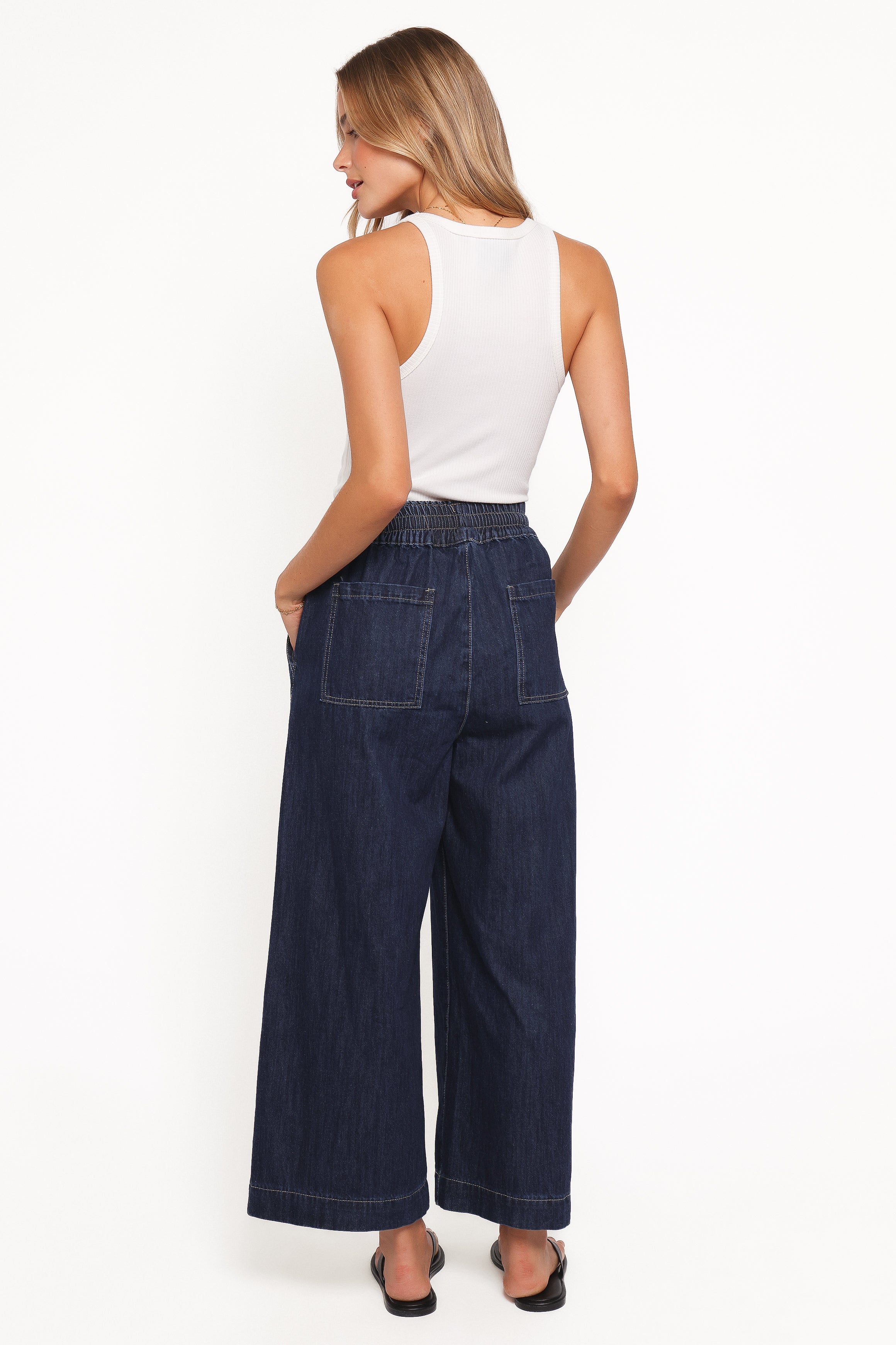 Jenni Wide Leg Pant - Indigo Wash