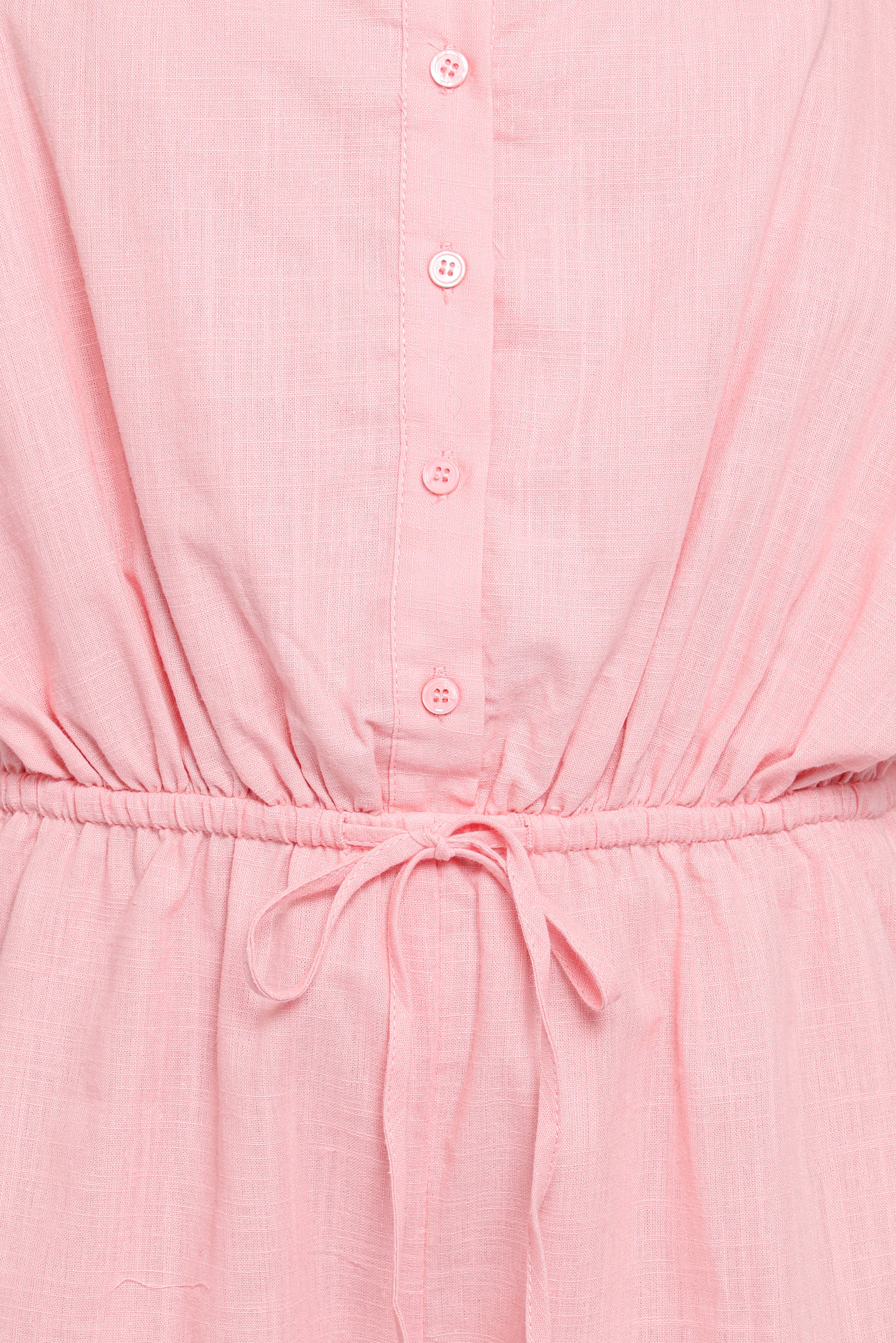 Joanina Lace Trim Playsuit - Coral