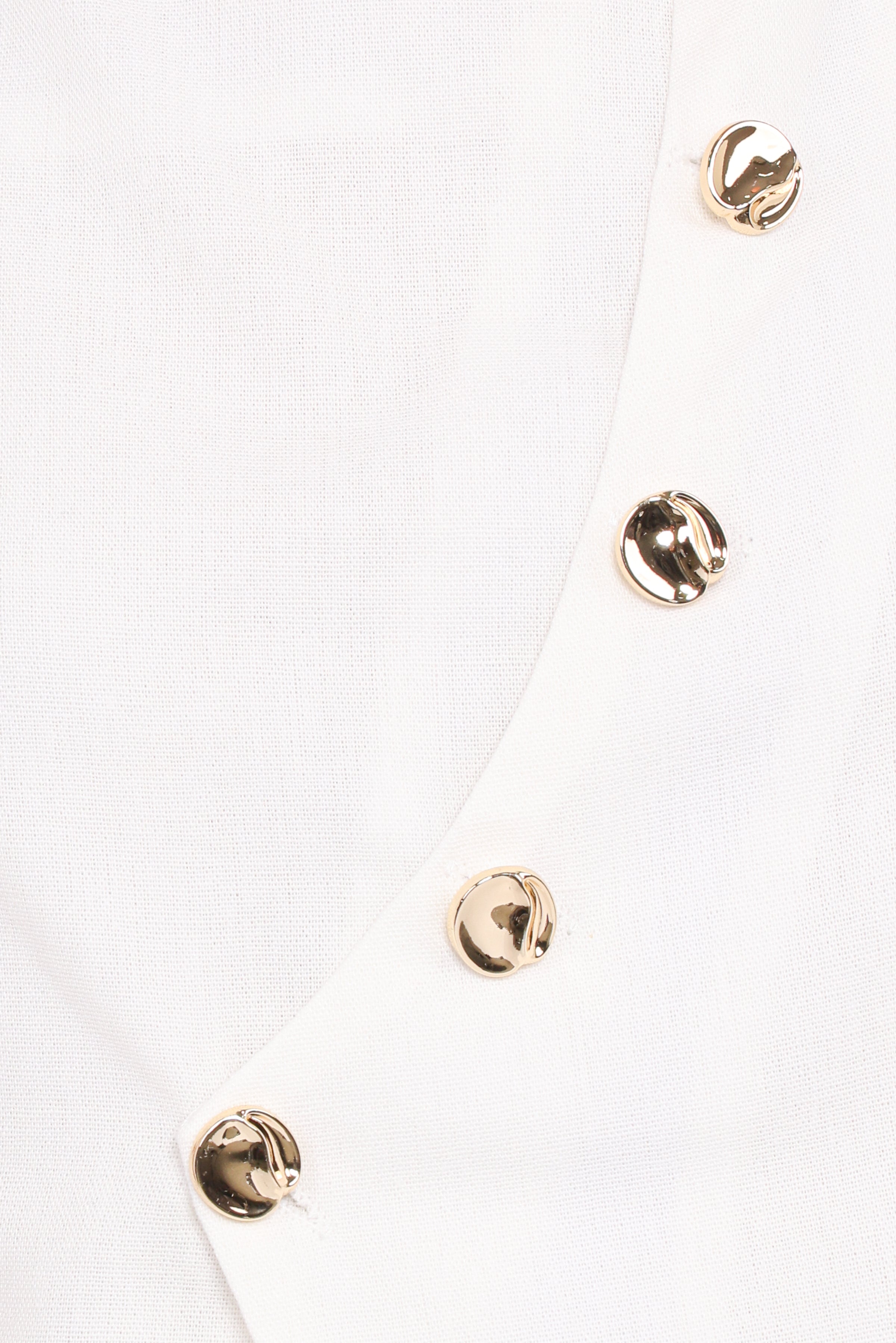 Char Vest Top - White