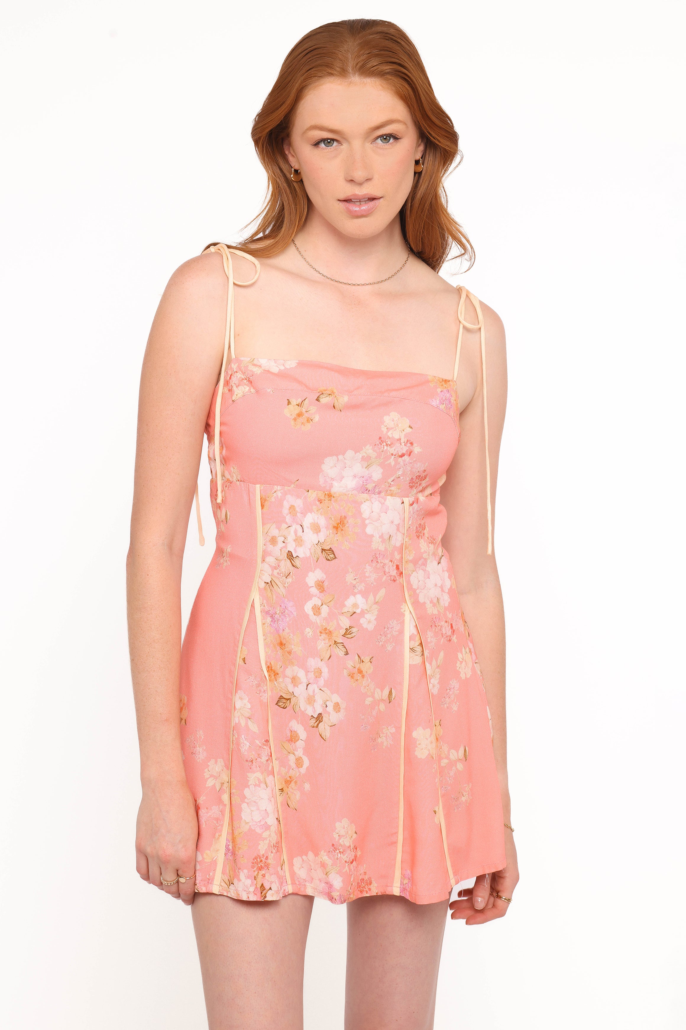 Josiana Mini Dress - Pink Floral