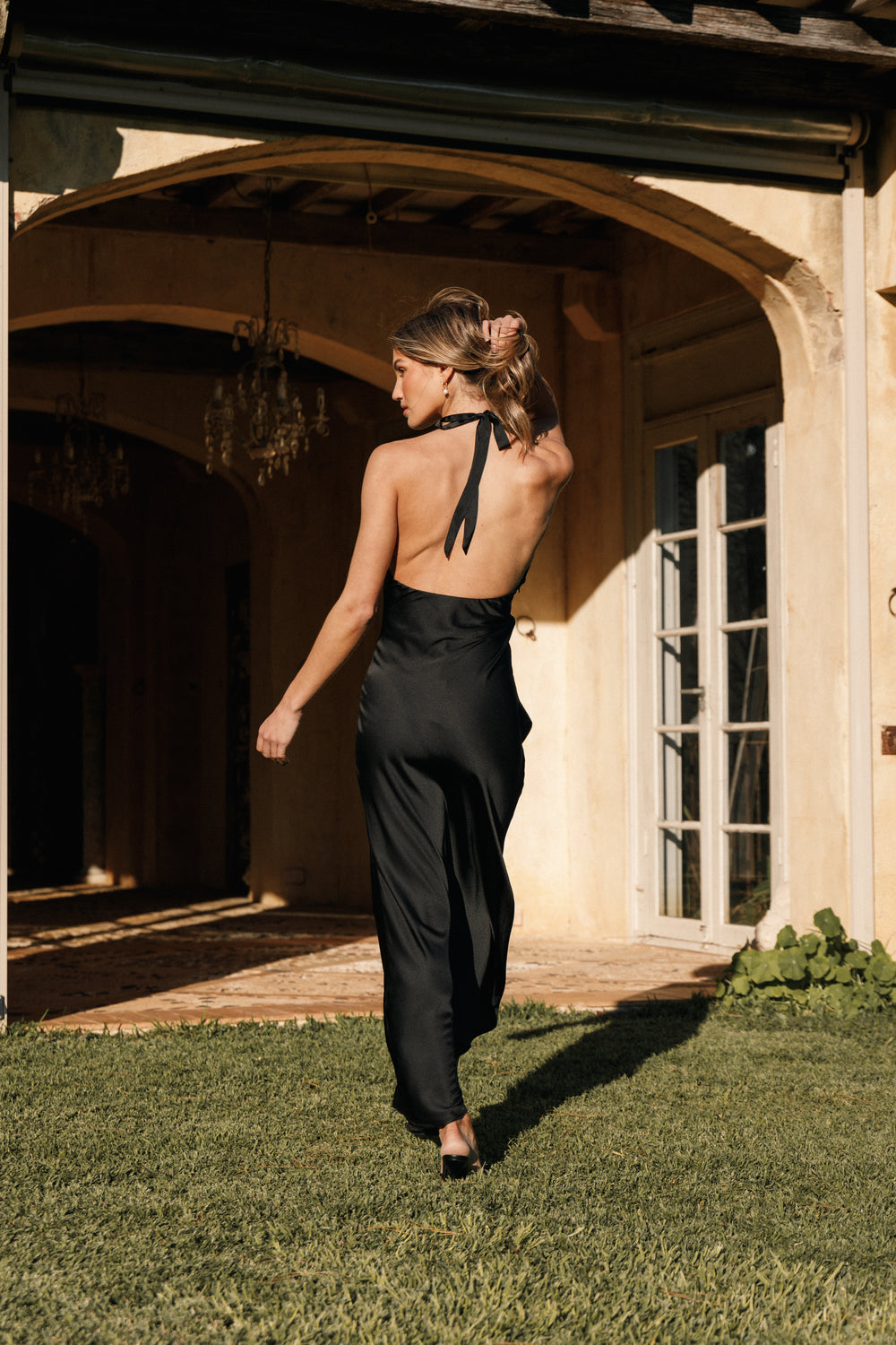 Collective Dress - Kalina Halterneck Maxi Dress - Black image 2