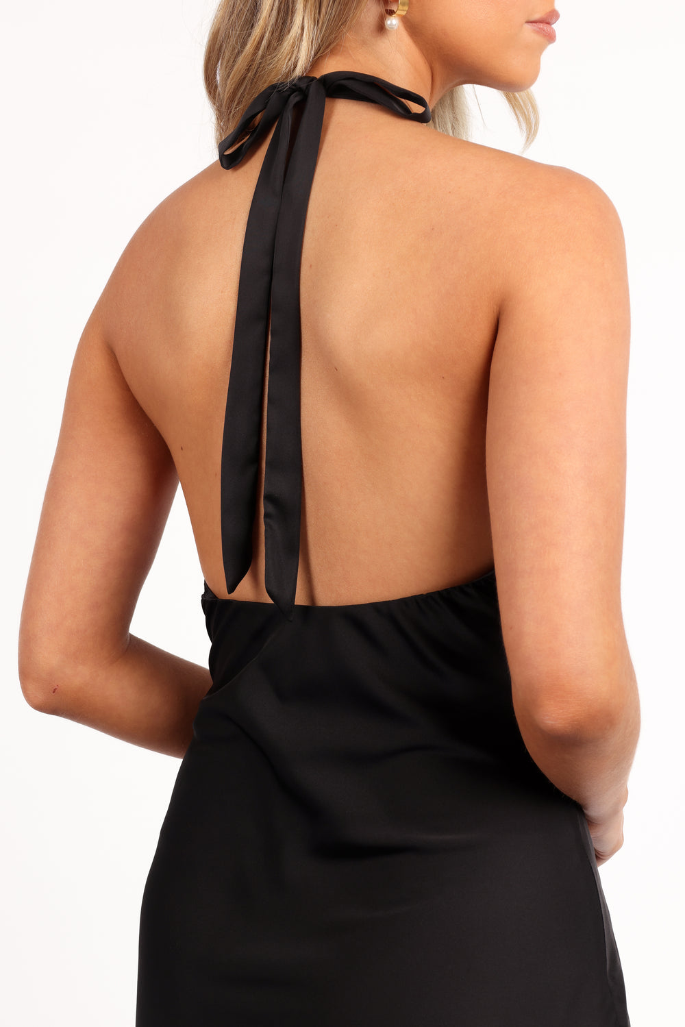 Collective Dress - Kalina Halterneck Maxi Dress - Black image 6