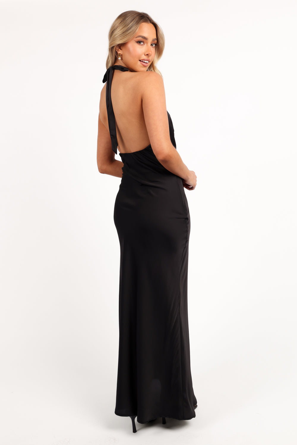 Collective Dress - Kalina Halterneck Maxi Dress - Black image 5