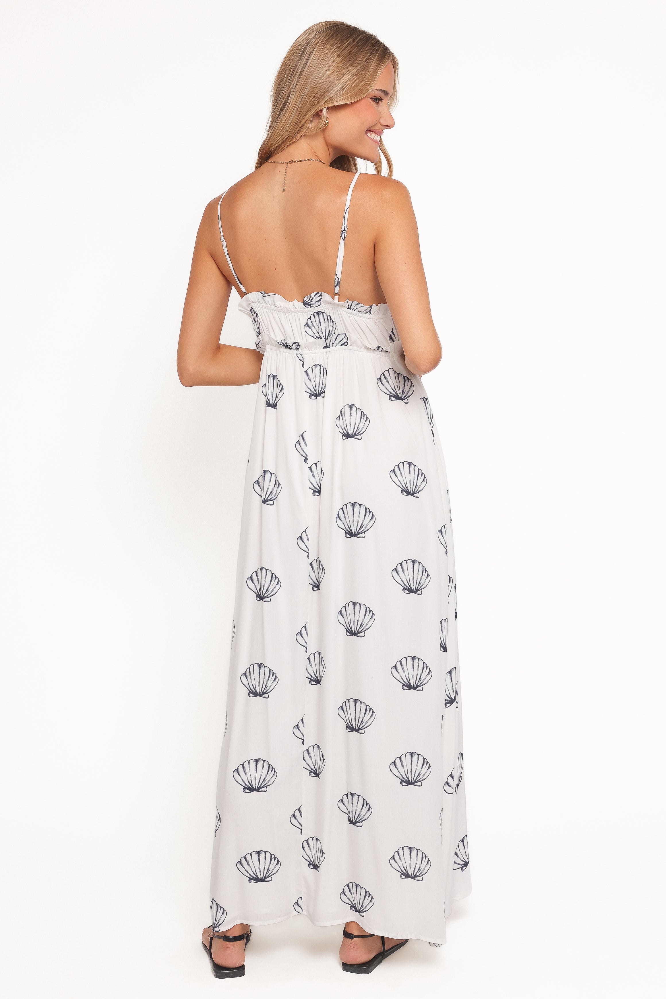 Kalinda Maxi Dress - Blue Seashells