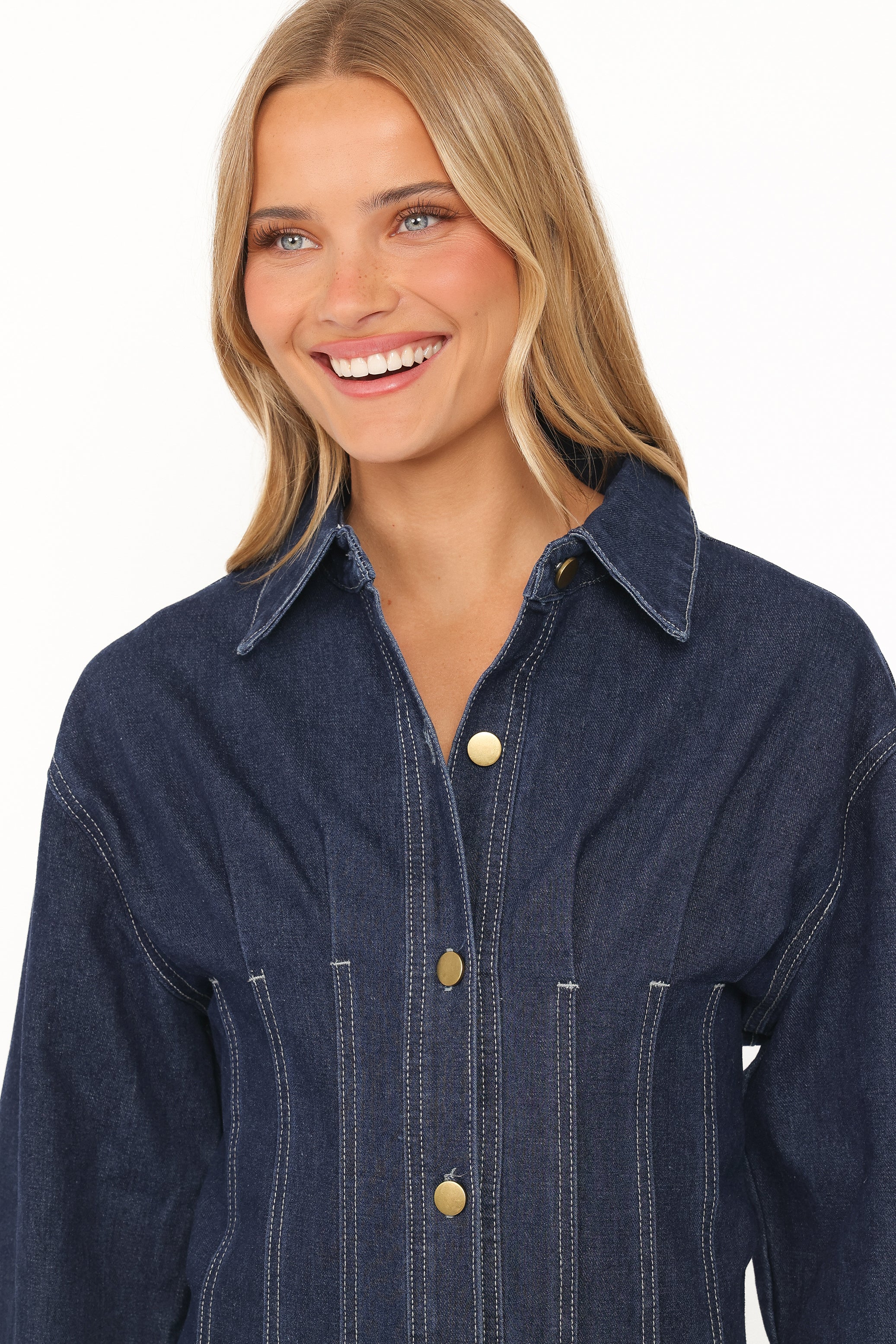 Karlen Denim Maxi Dress - Indigo