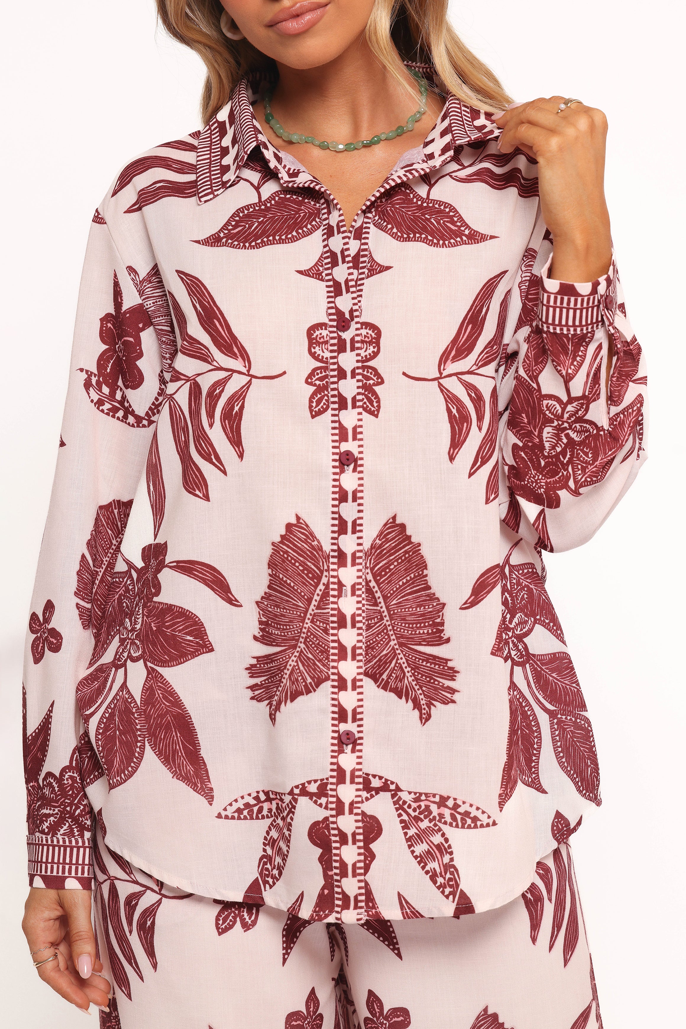 Karva Top - Leaf Print