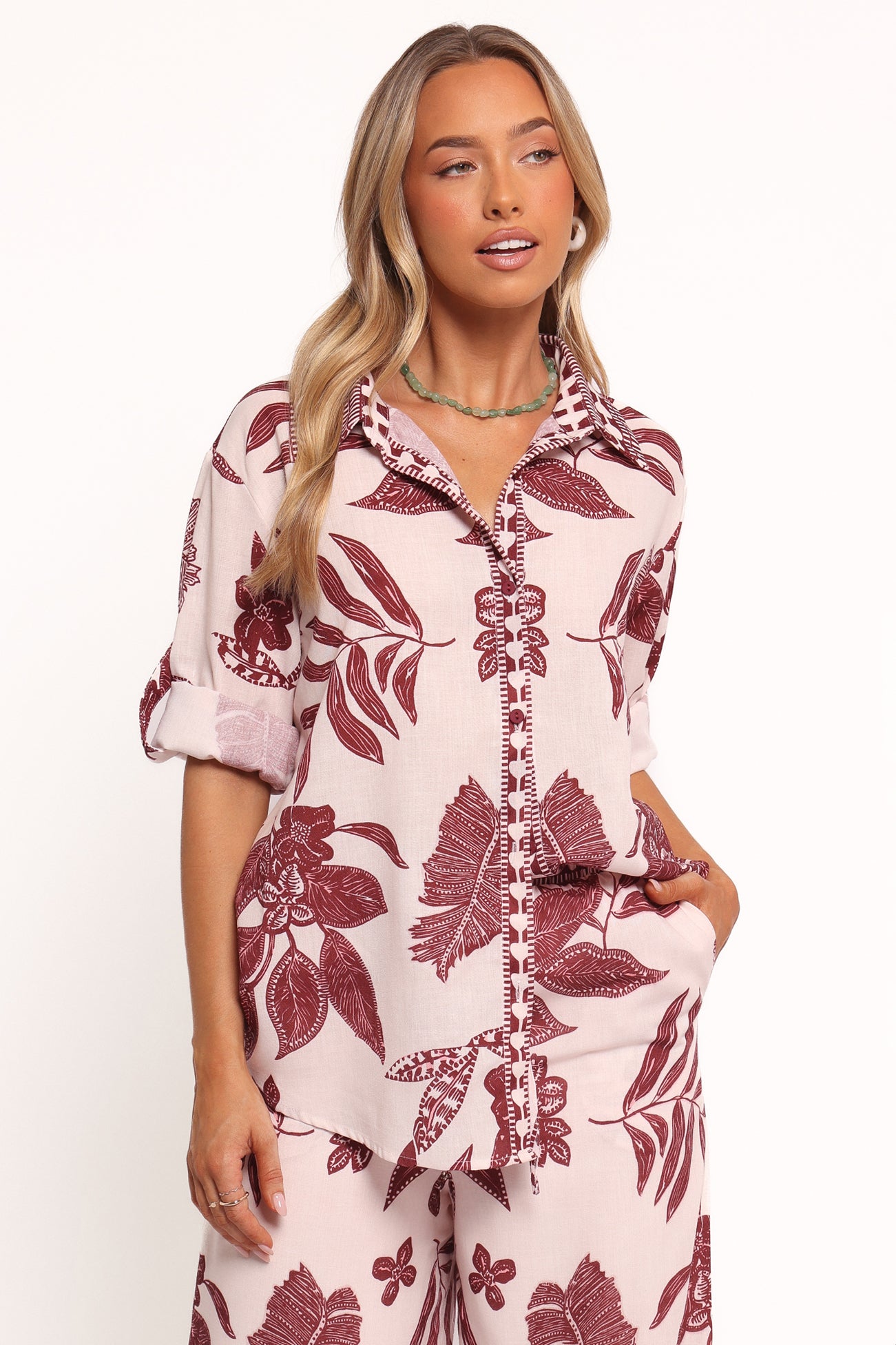 Karva Top - Leaf Print