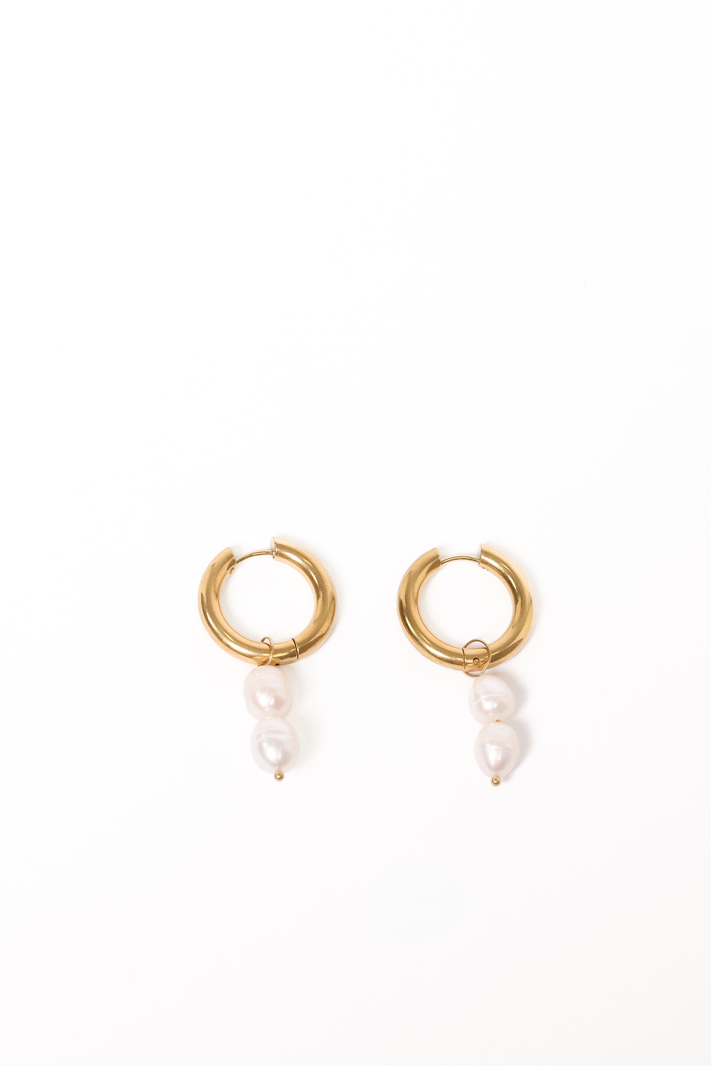 Katherine Pearl Earrings - Gold