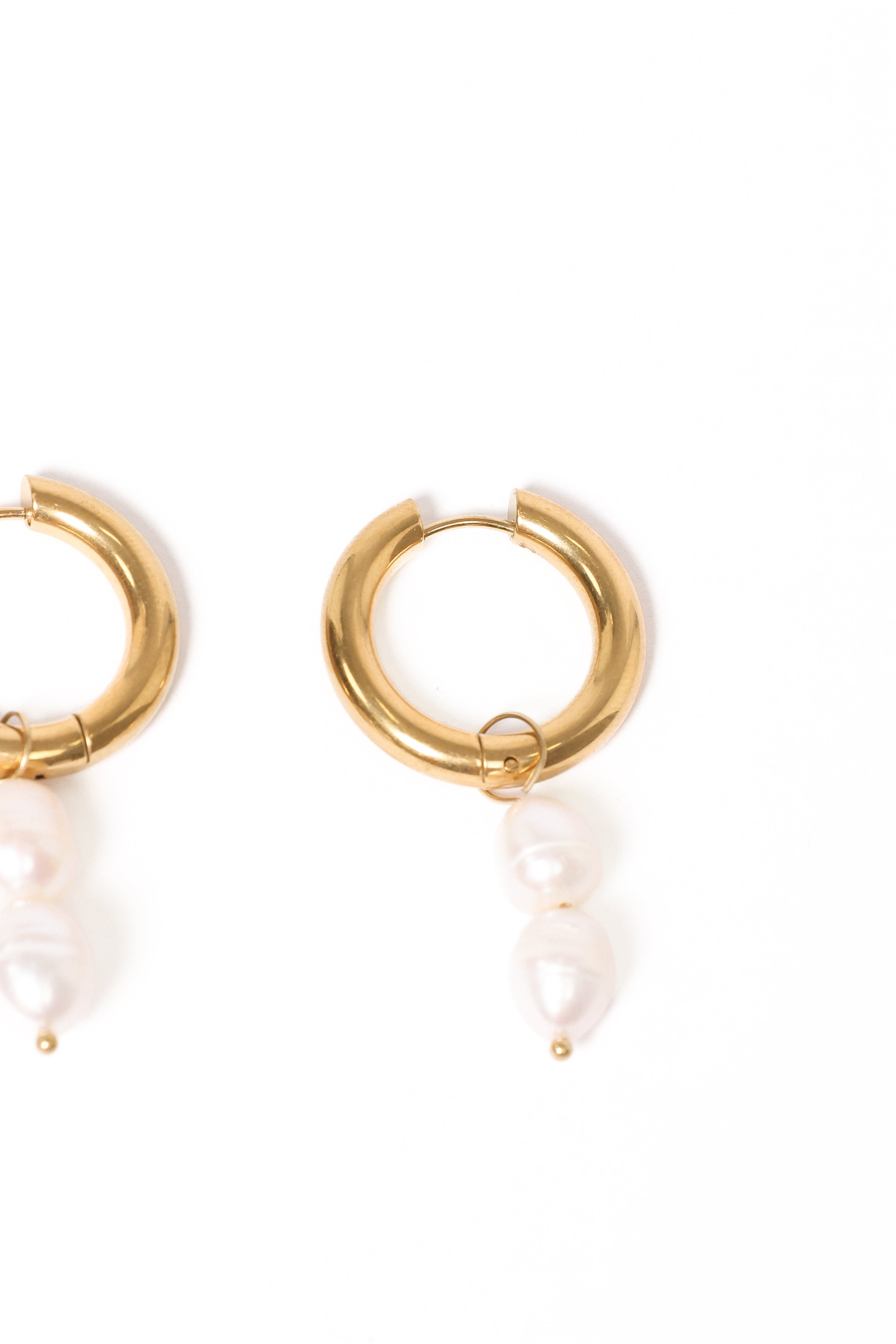 Katherine Pearl Earrings - Gold