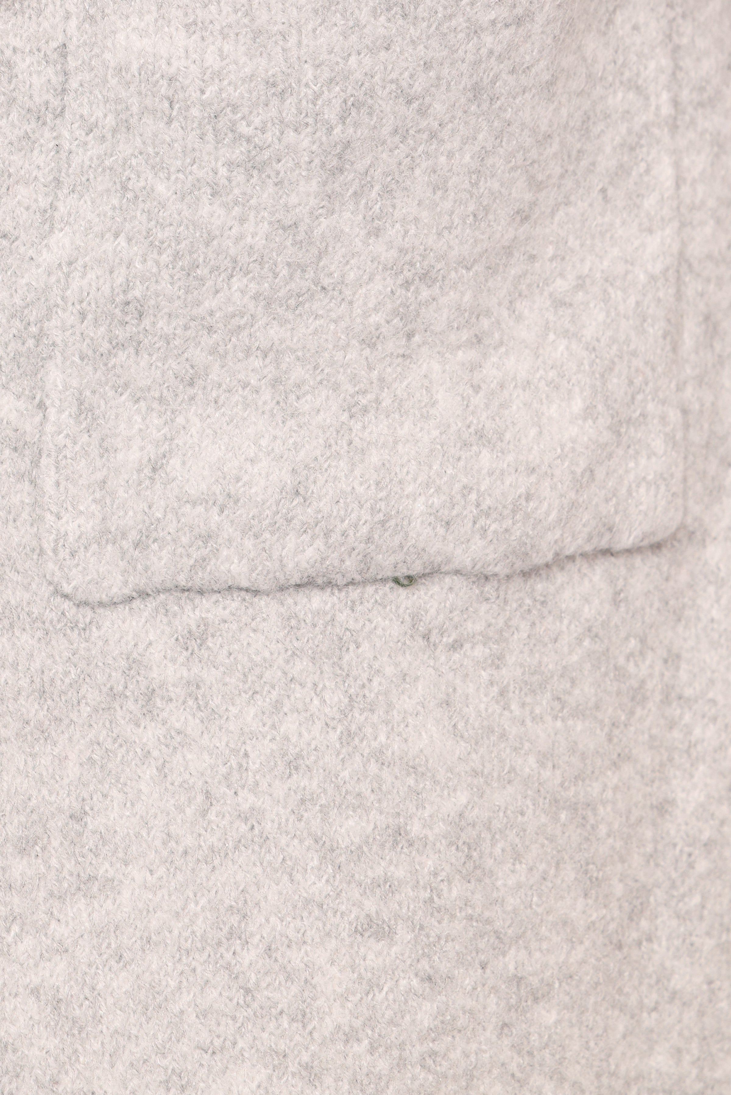 Katia Contrast Trim Coatigan - Light Grey