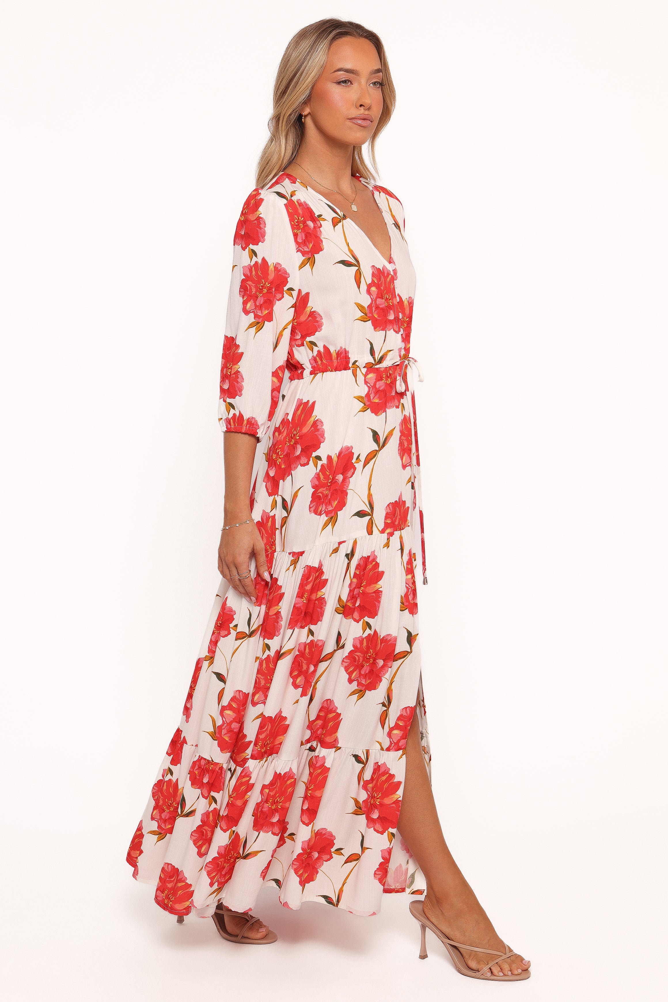 Kelda Dress - Red Floral