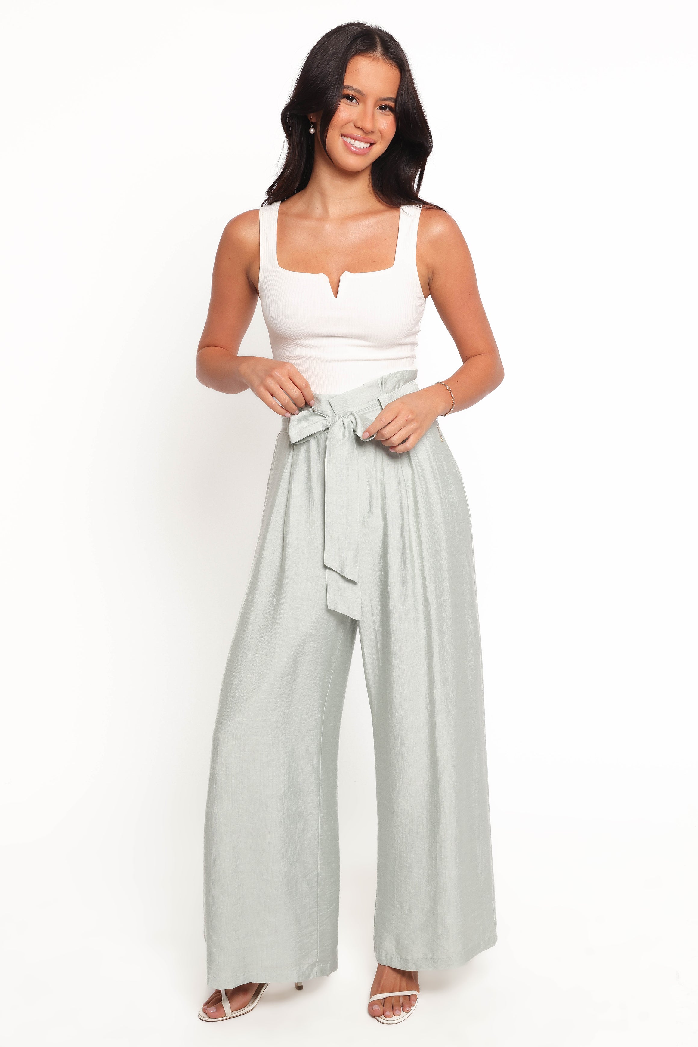 Kieran Silky Pants - Sage