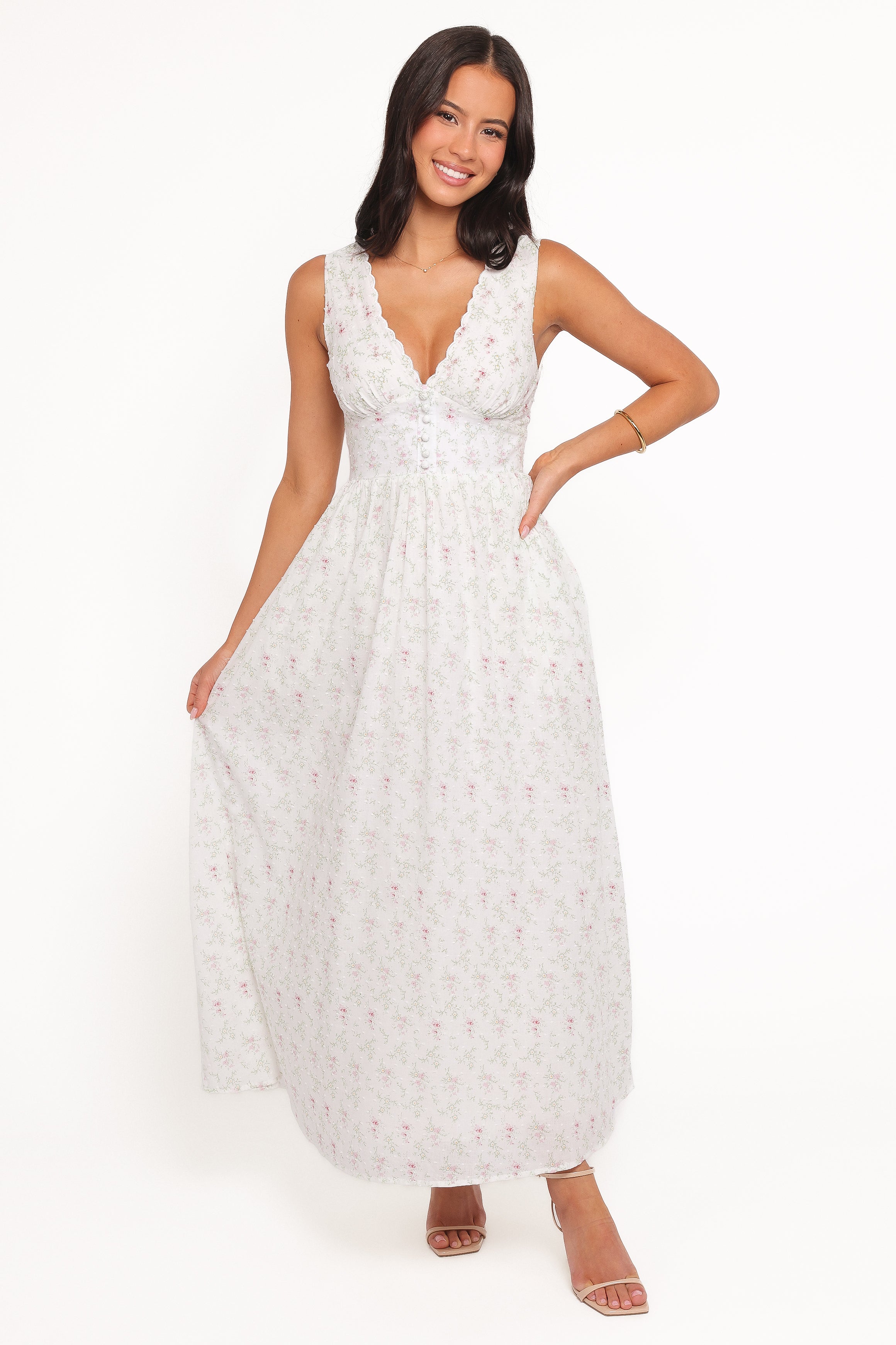 Kimlee Midi Dress - Garden Ditsy