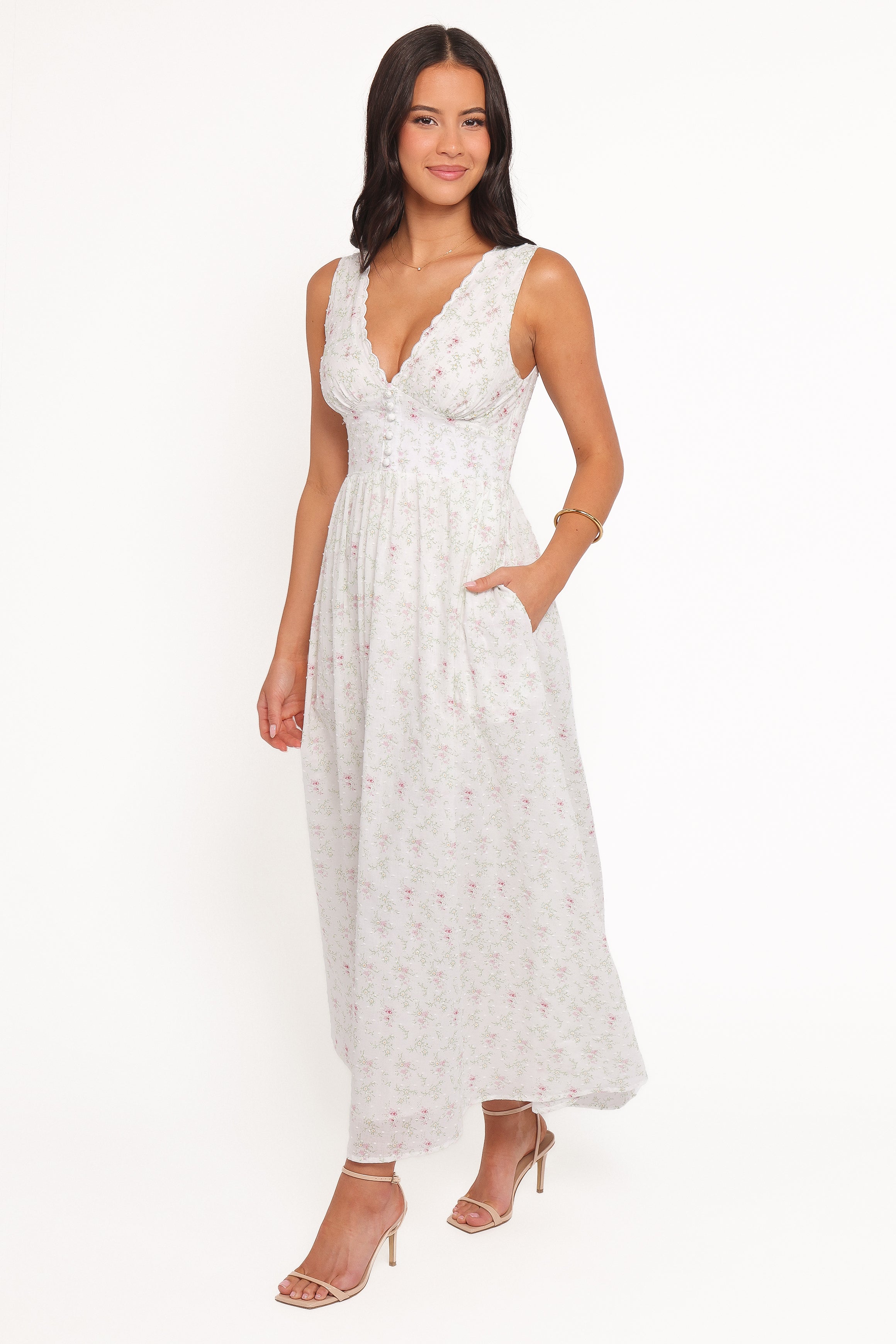 Kimlee Midi Dress - Garden Ditsy